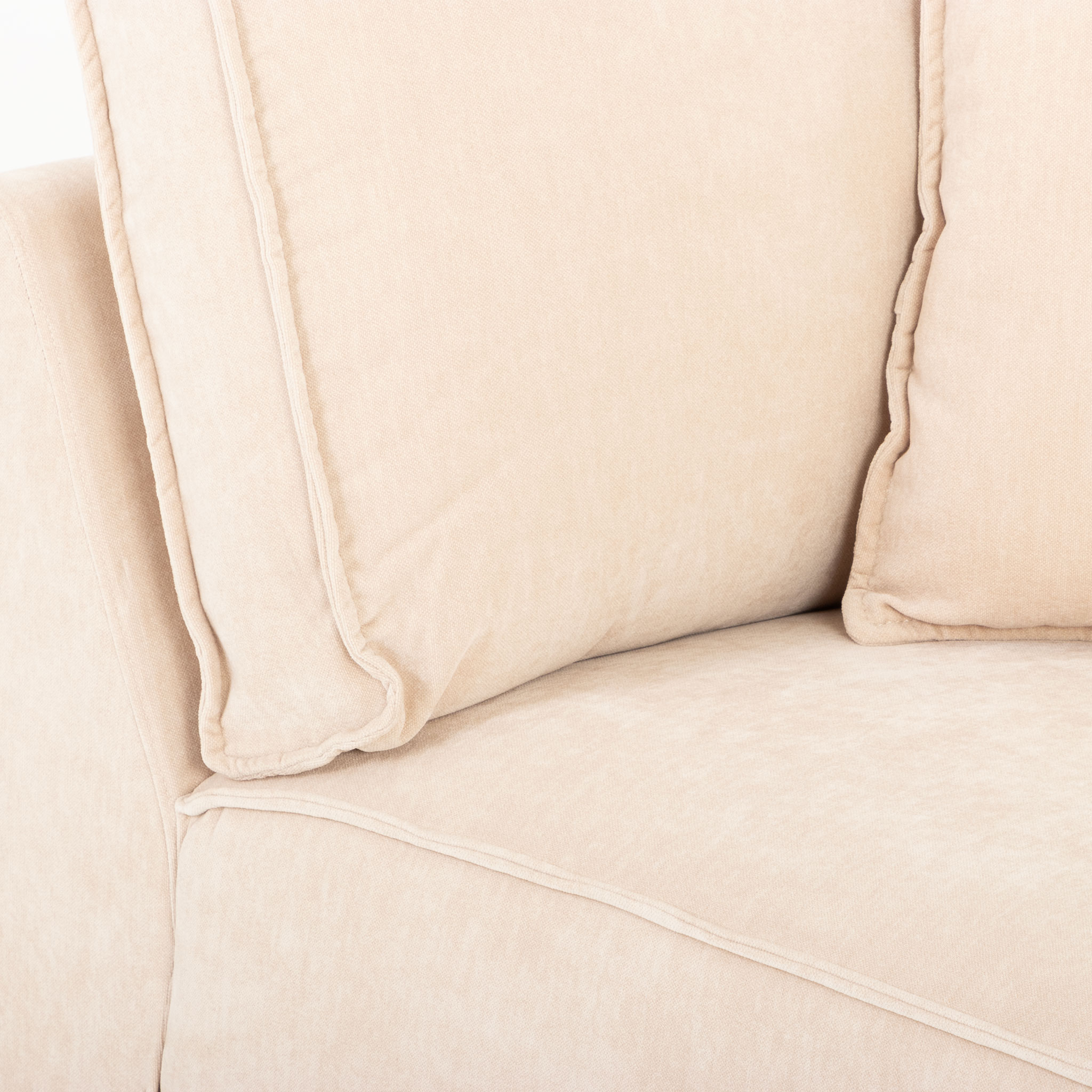 Kinsley 5 Seater Corner Modular Sofa, Natural