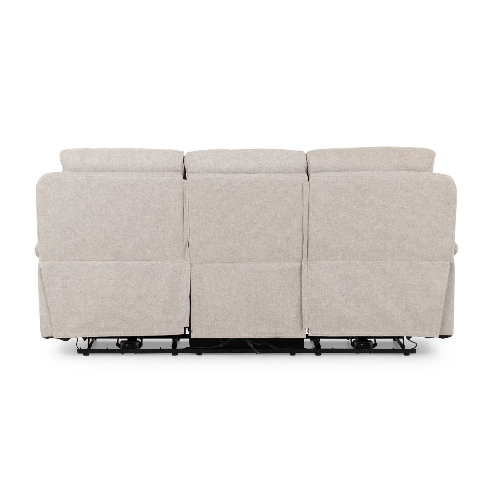 Kyle 3 Seater Electric Recliner + 2 Seater Electric Recliner, Light Grey