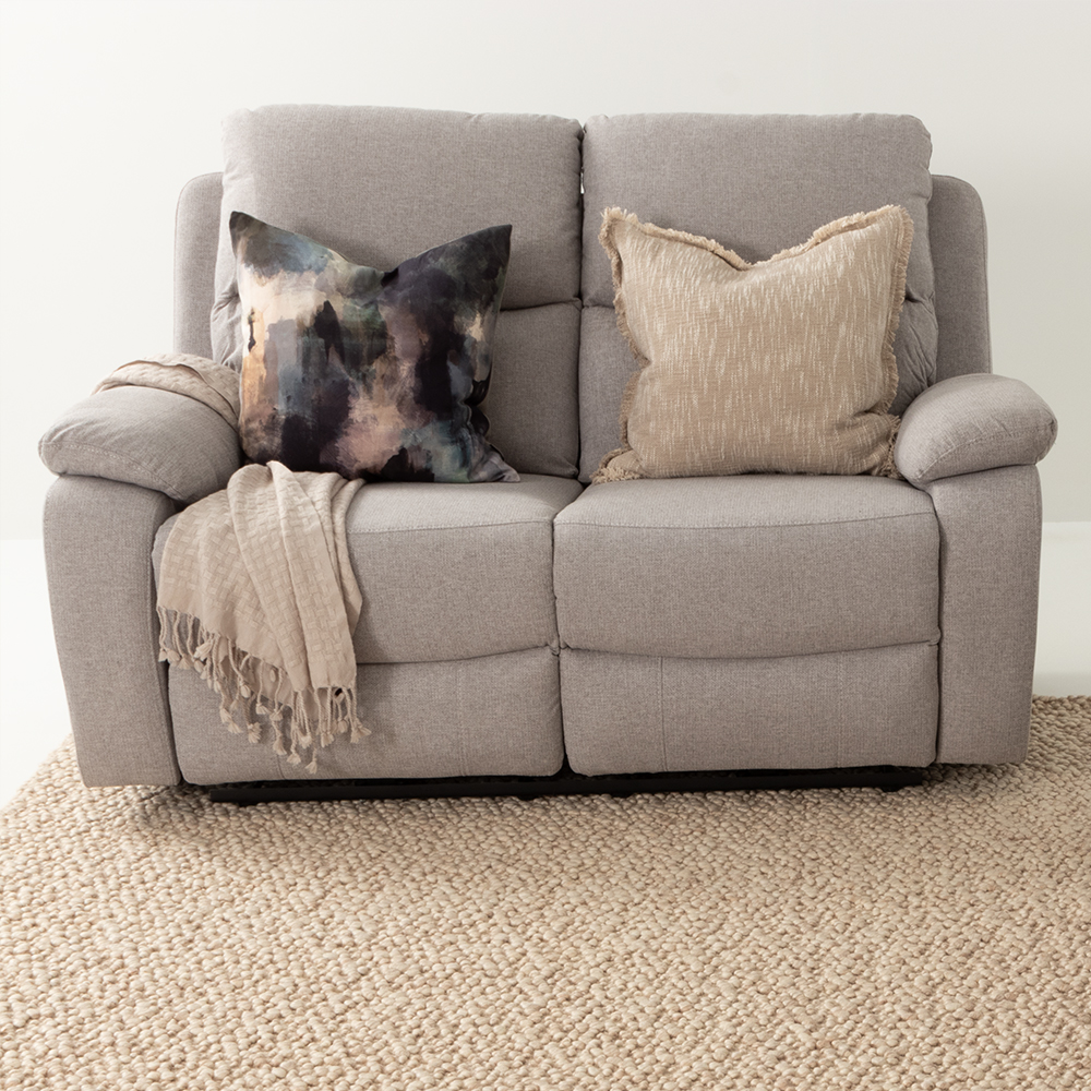 Kyle 3 Seater Electric Recliner + 2 Seater Electric Recliner, Light Grey