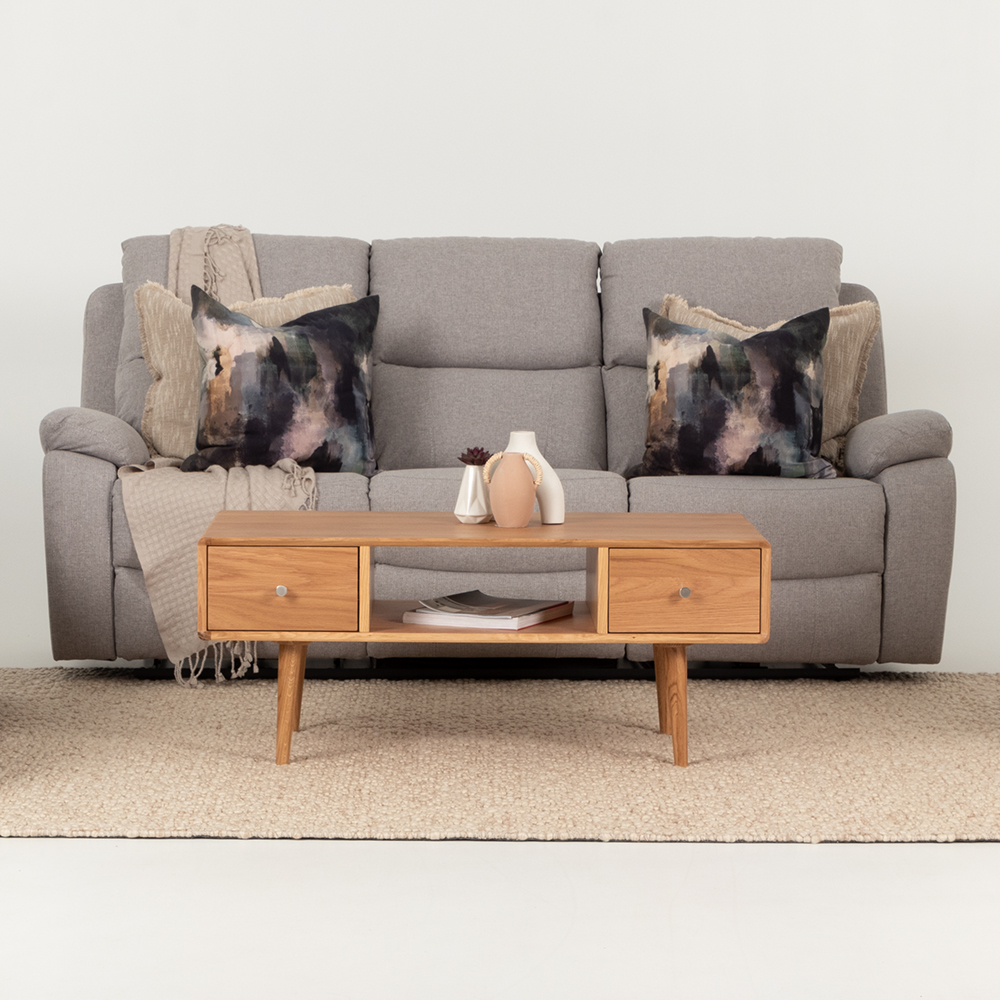 Kyle 3 Seater Electric Recliner + 2 Electric Recliner Chairs, Light Grey