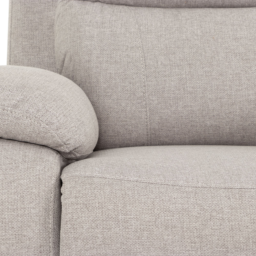 Kyle 3 Seater Electric Recliner + 2 Electric Recliner Chairs, Light Grey