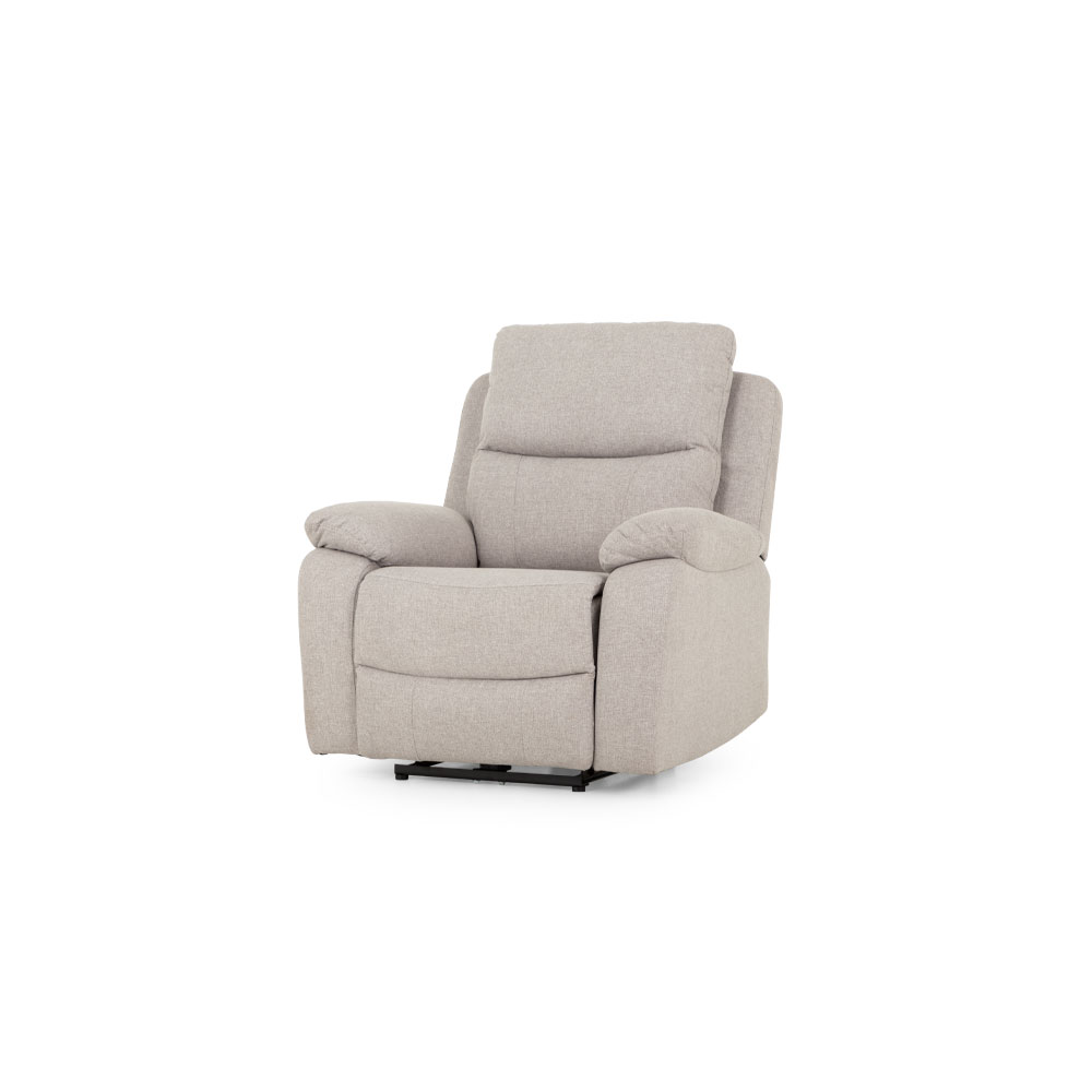 Kyle 2 Seater Electric Recliner + 2 Electric Recliner Chairs, Light Grey