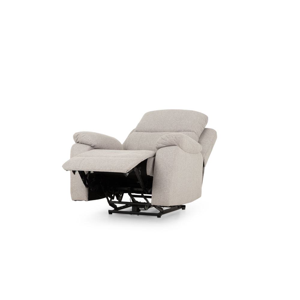 Kyle 2 Seater Electric Recliner + 2 Electric Recliner Chairs, Light Grey