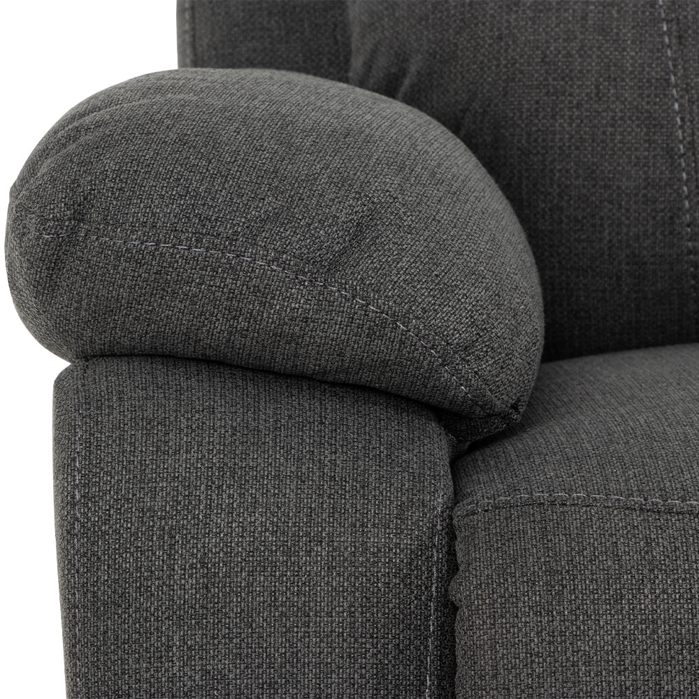 Kyle 2 Seater Electric Recliner + 2 Electric Recliner Chairs, Charcoal