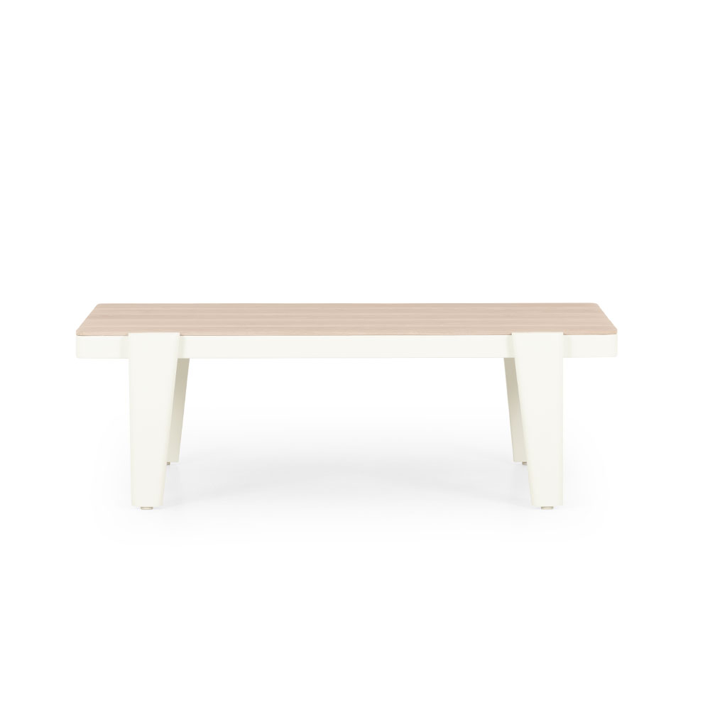 Lucia 4 Piece Outdoor Lounge Set with Coffee Table, White