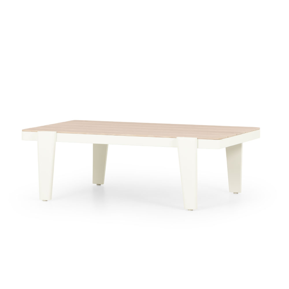 Lucia 4 Piece Outdoor Lounge Set with Coffee Table, White
