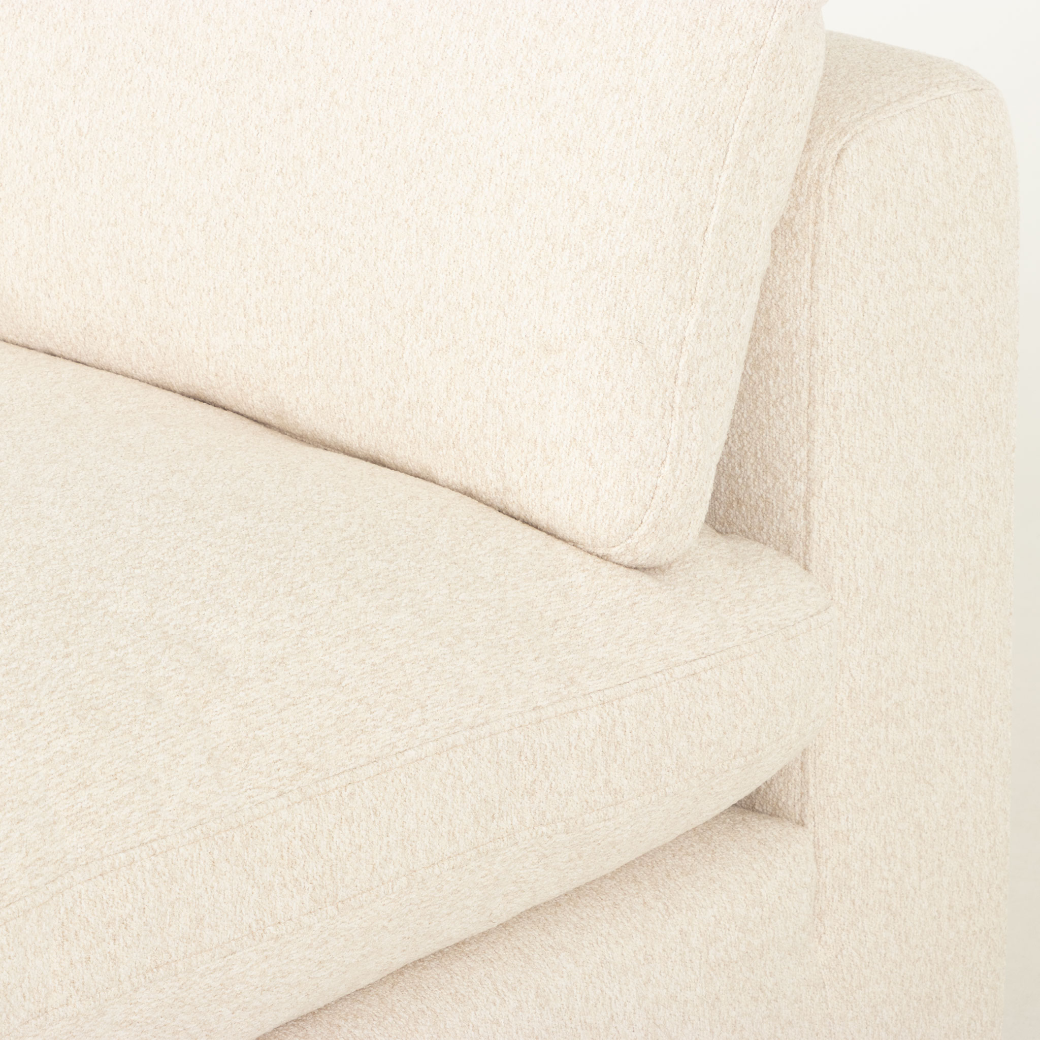 Mallory 3 Seater Modular Sofa, Cream