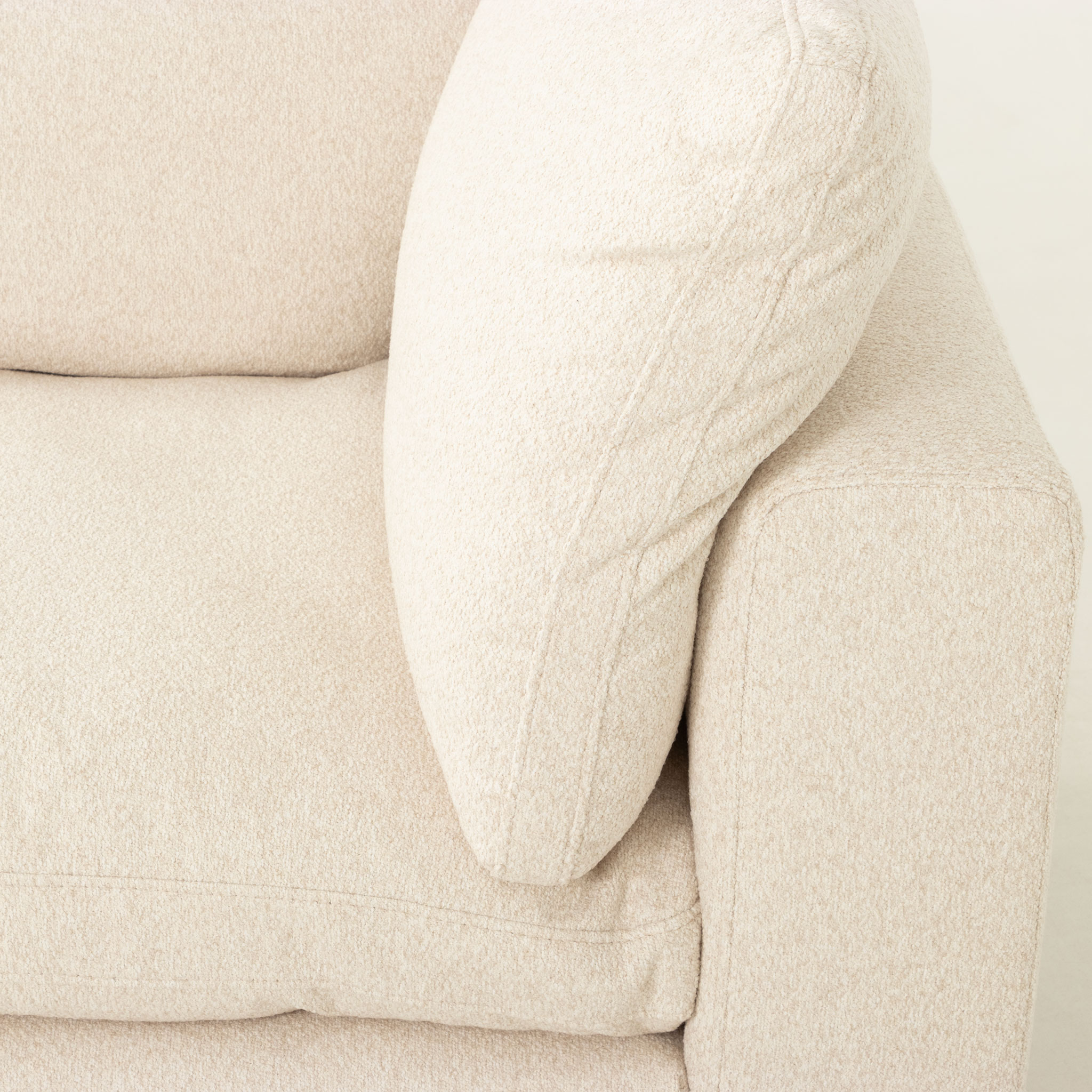 Mallory 3 Seater Modular Sofa, Cream