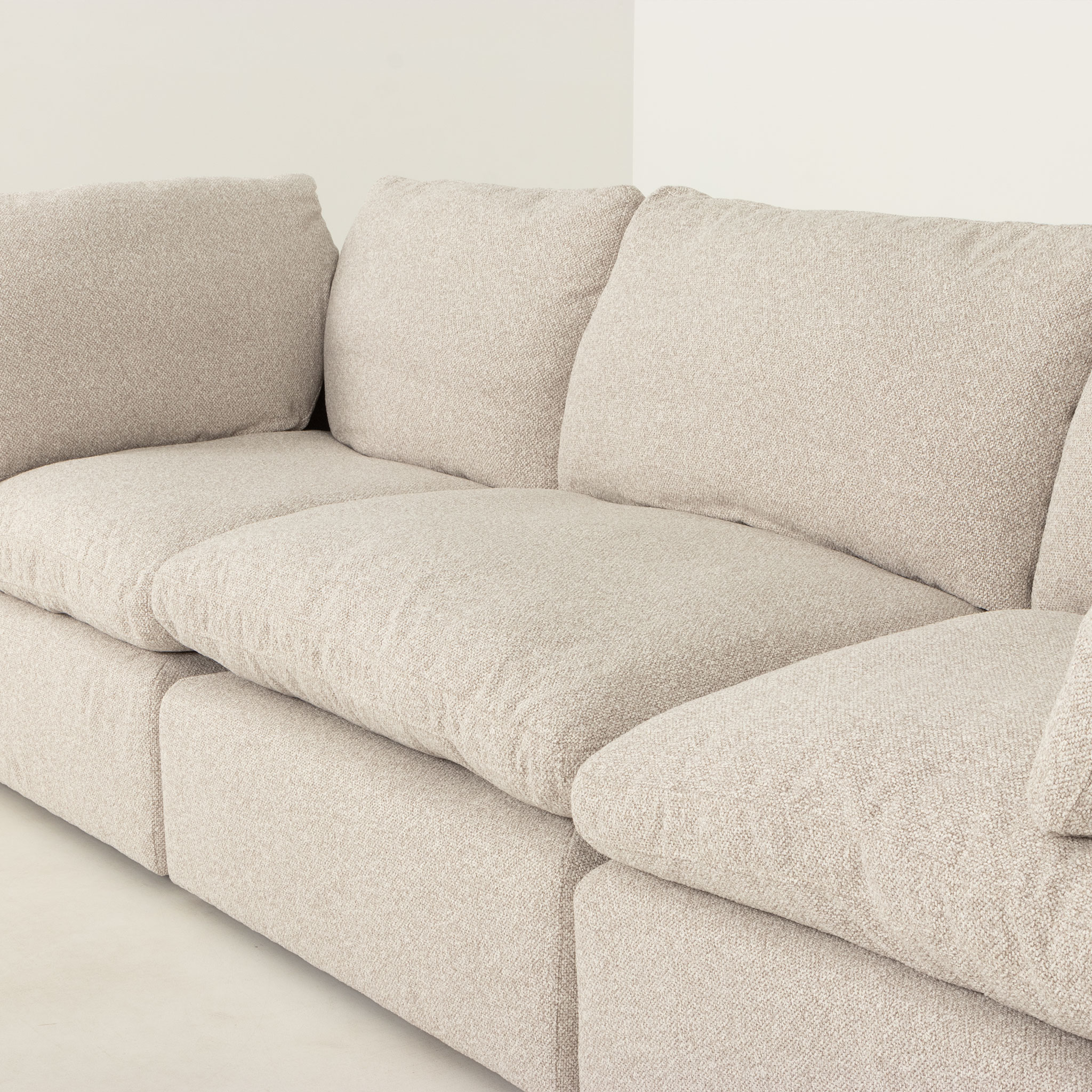 Mallory 3 Seater Modular Sofa, Grey