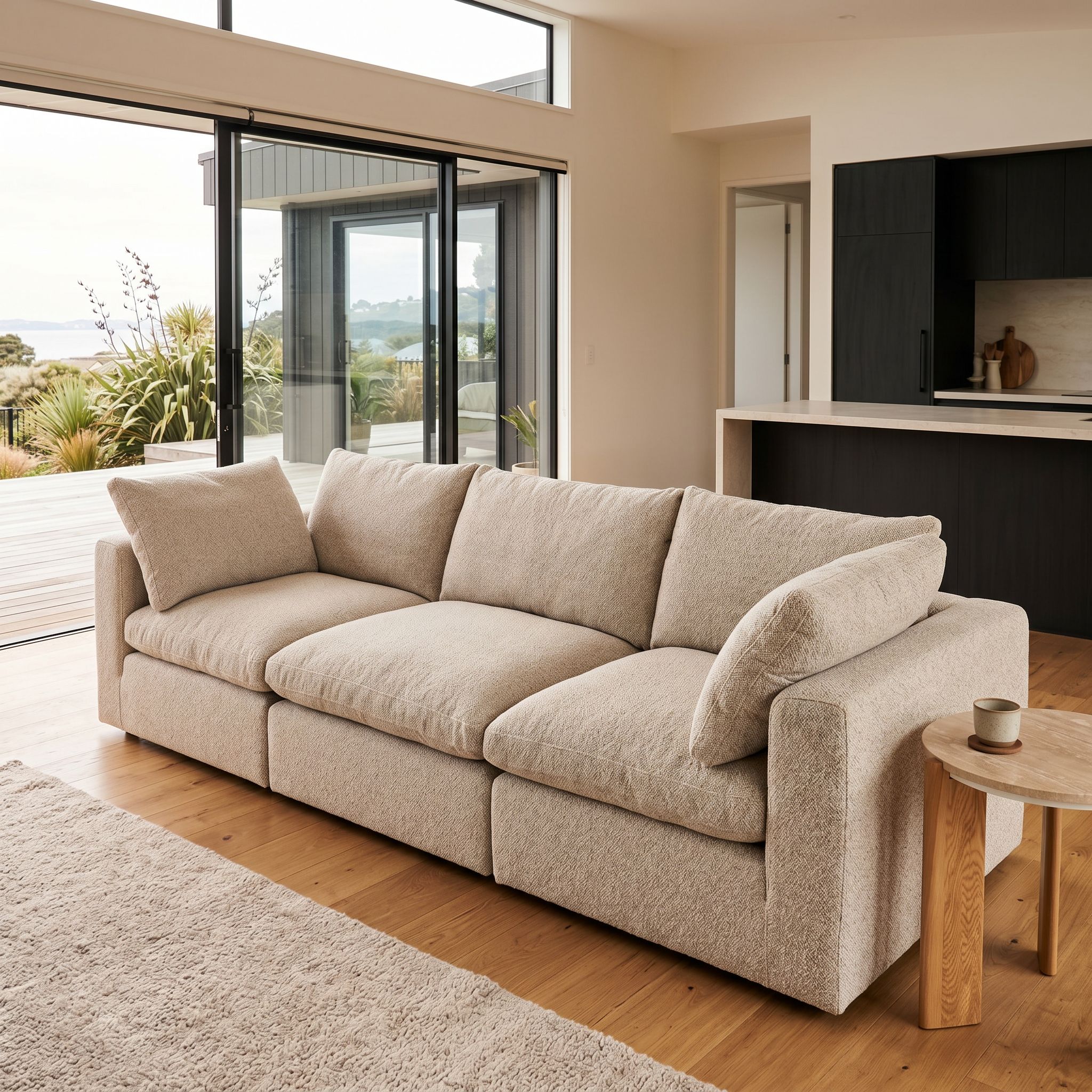 Mallory 3 Seater Modular Sofa, Grey