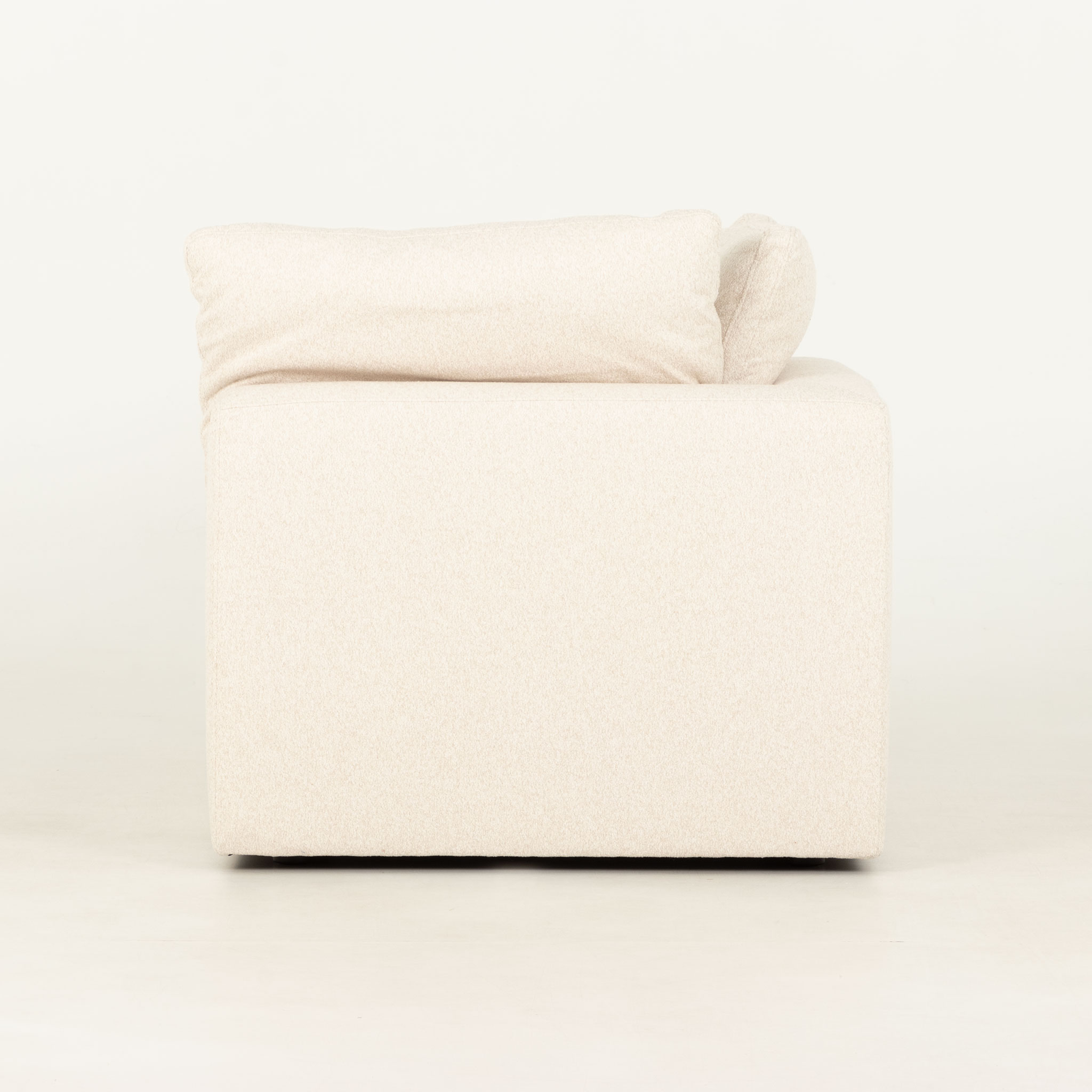 Mallory 4 Seater Corner Modular Chaise Sofa, Cream