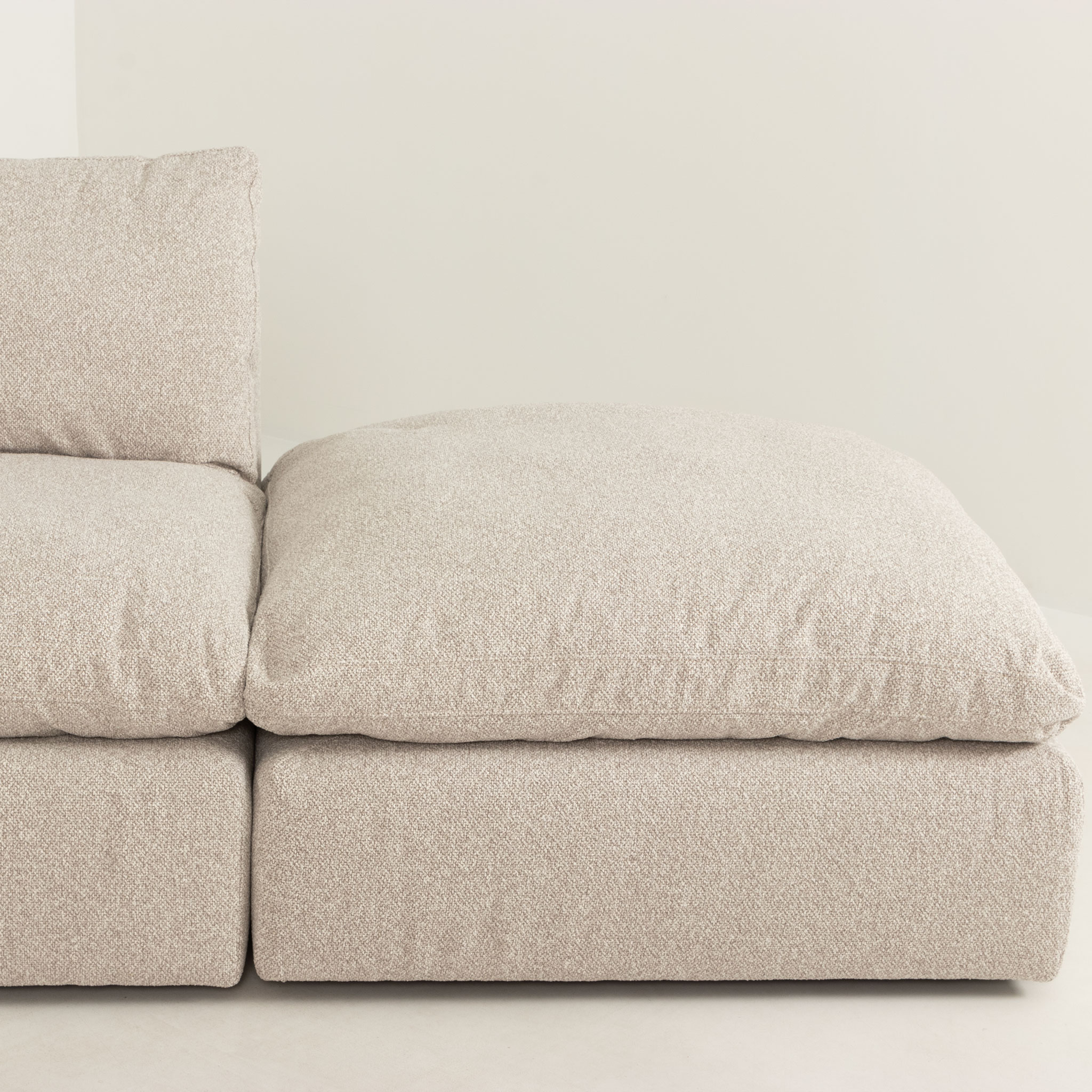 Mallory 4 Seater Corner Modular Chaise Sofa, Grey