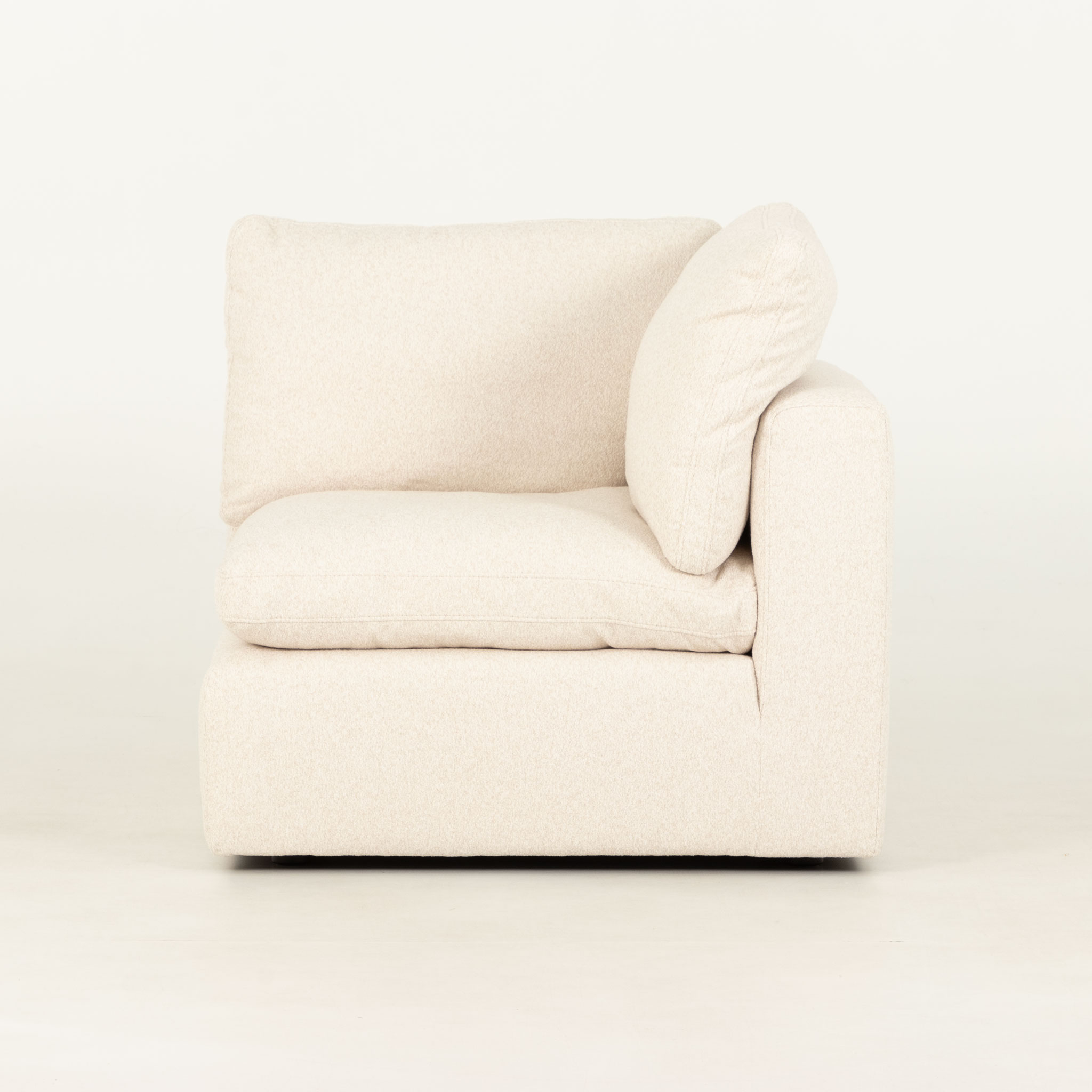 Mallory 5 Seater Corner Modular Sofa, Cream