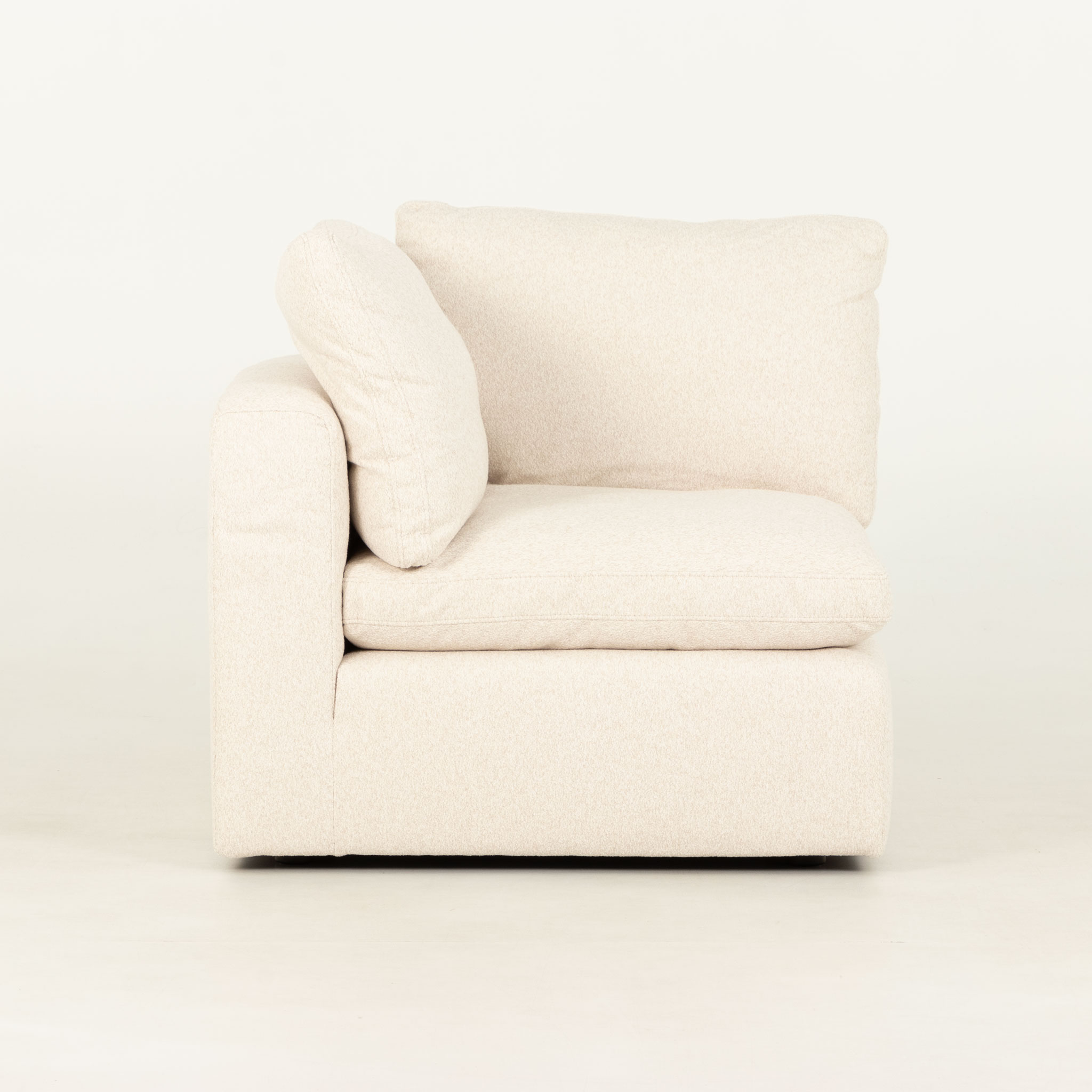 Mallory 5 Seater Corner Modular Sofa, Cream