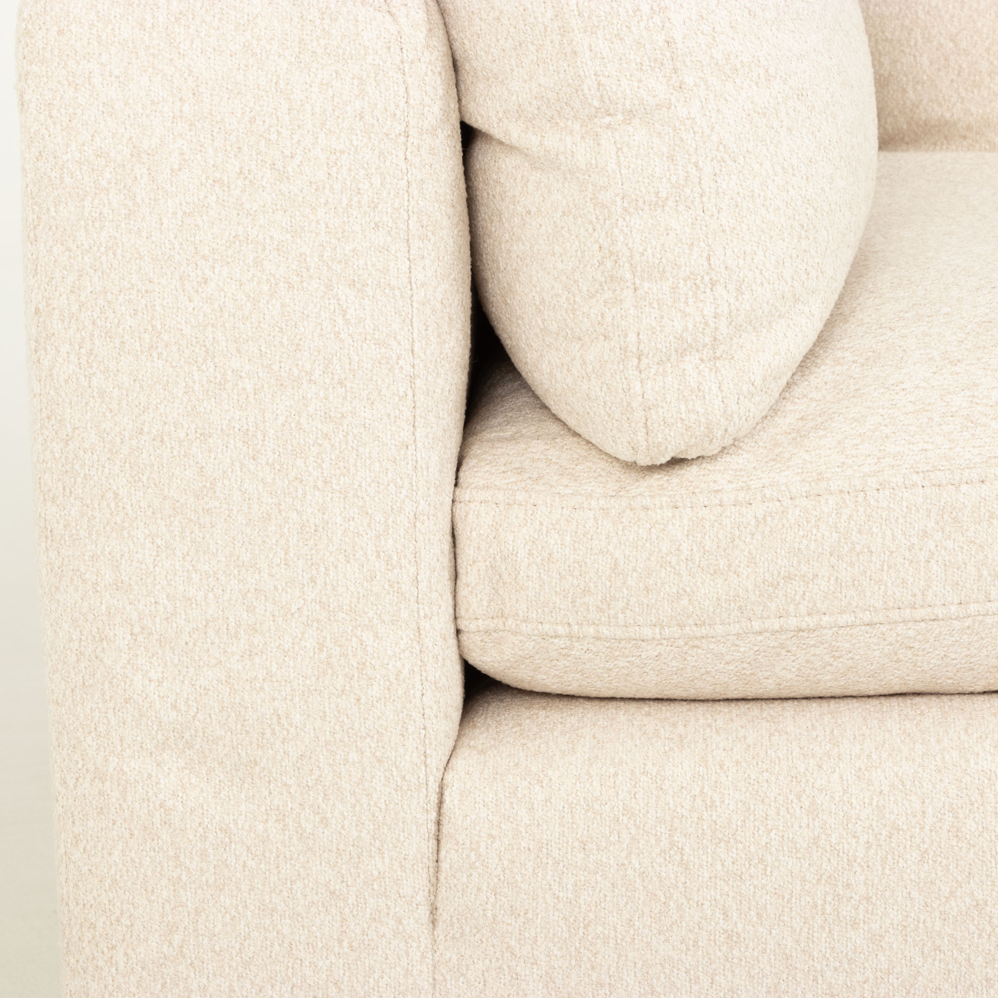 Mallory 5 Seater Corner Modular Sofa, Cream