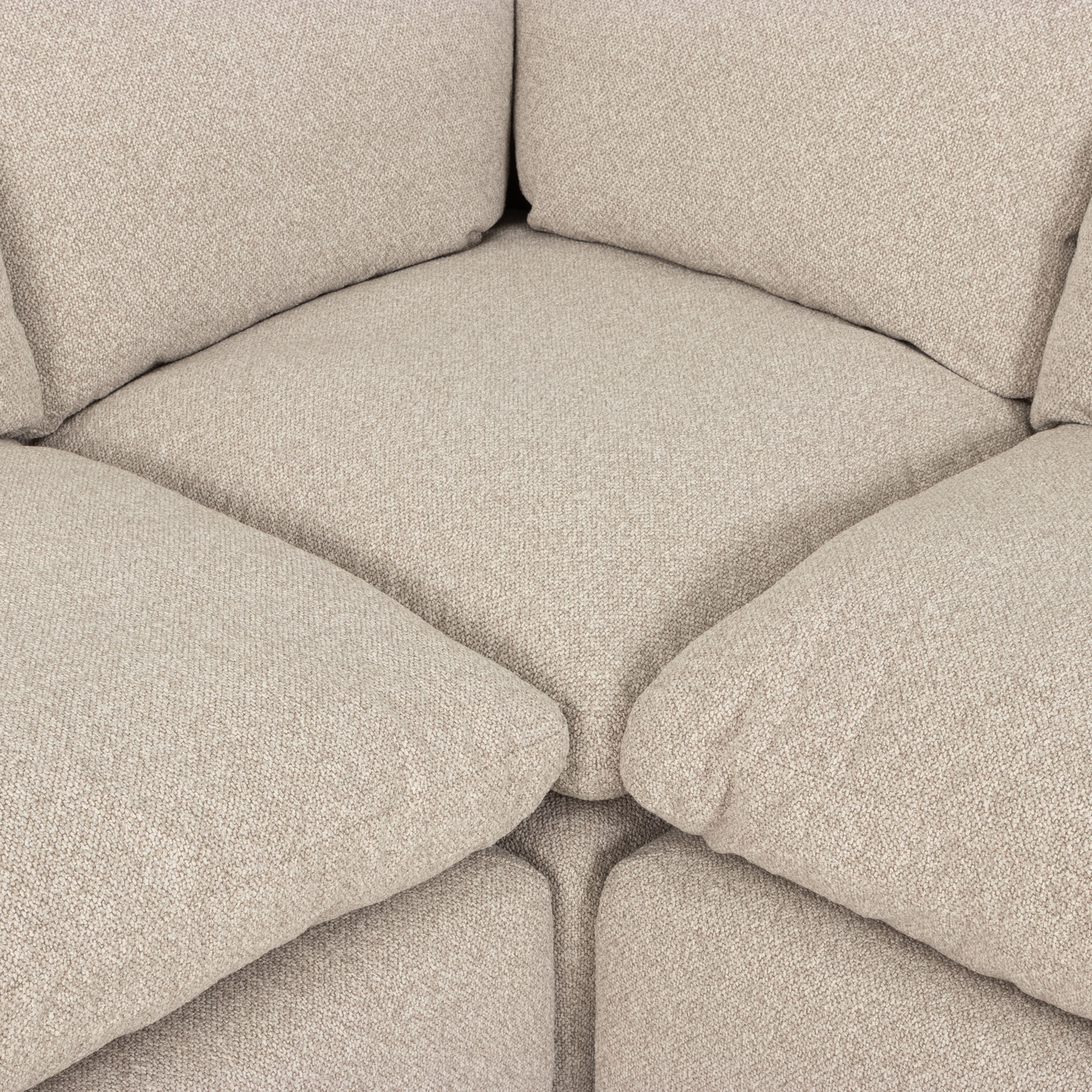 Mallory 5 Seater Corner Modular Sofa, Grey