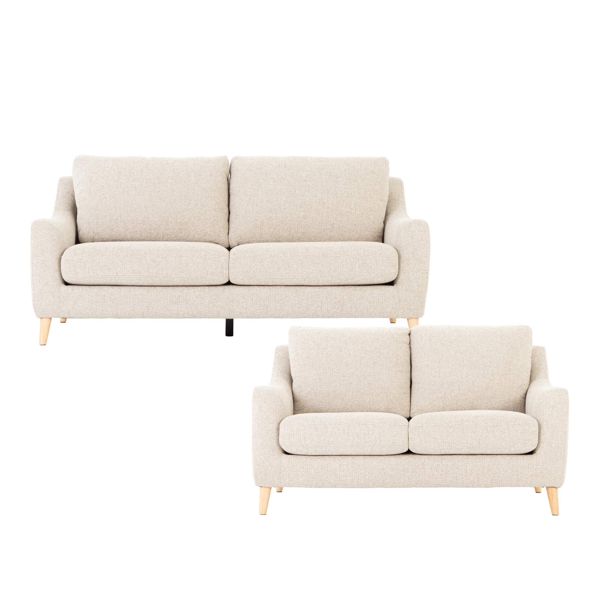 Martin 3 Seater + 2 Seater Sofa, Taupe