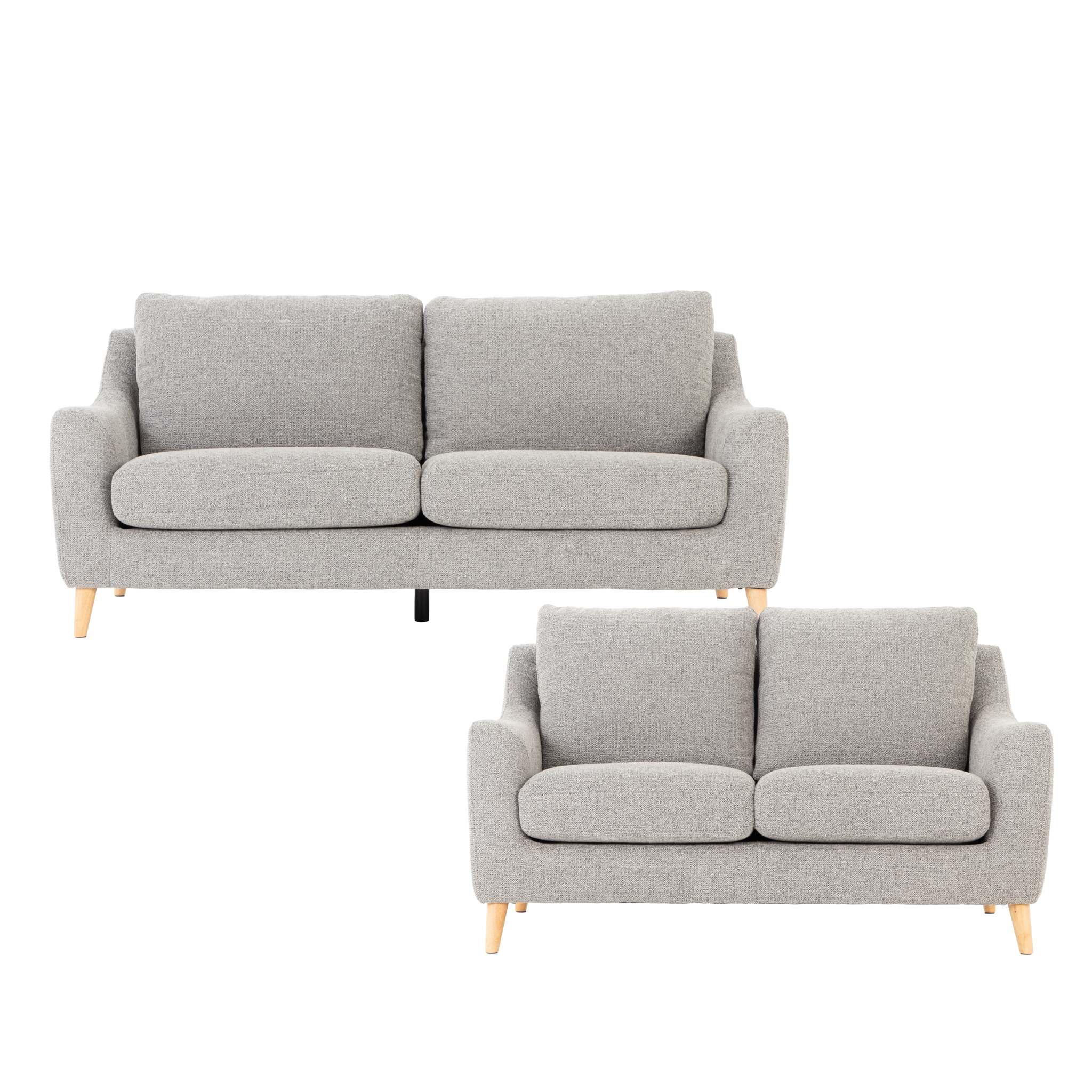 Martin 3 Seater + 2 Seater Sofa, Grey