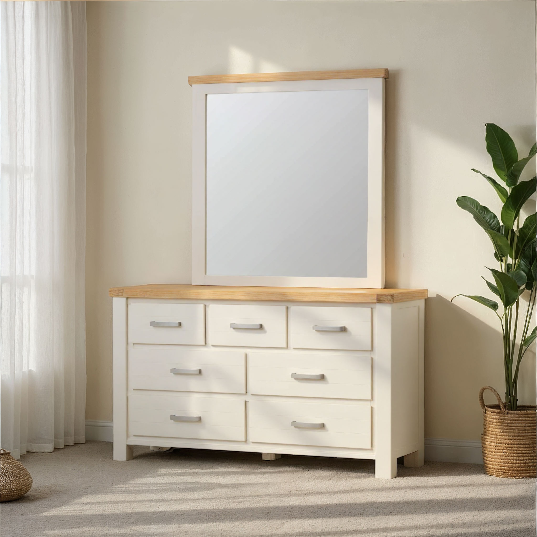 Mattson Lowboy & Dresser Mirror