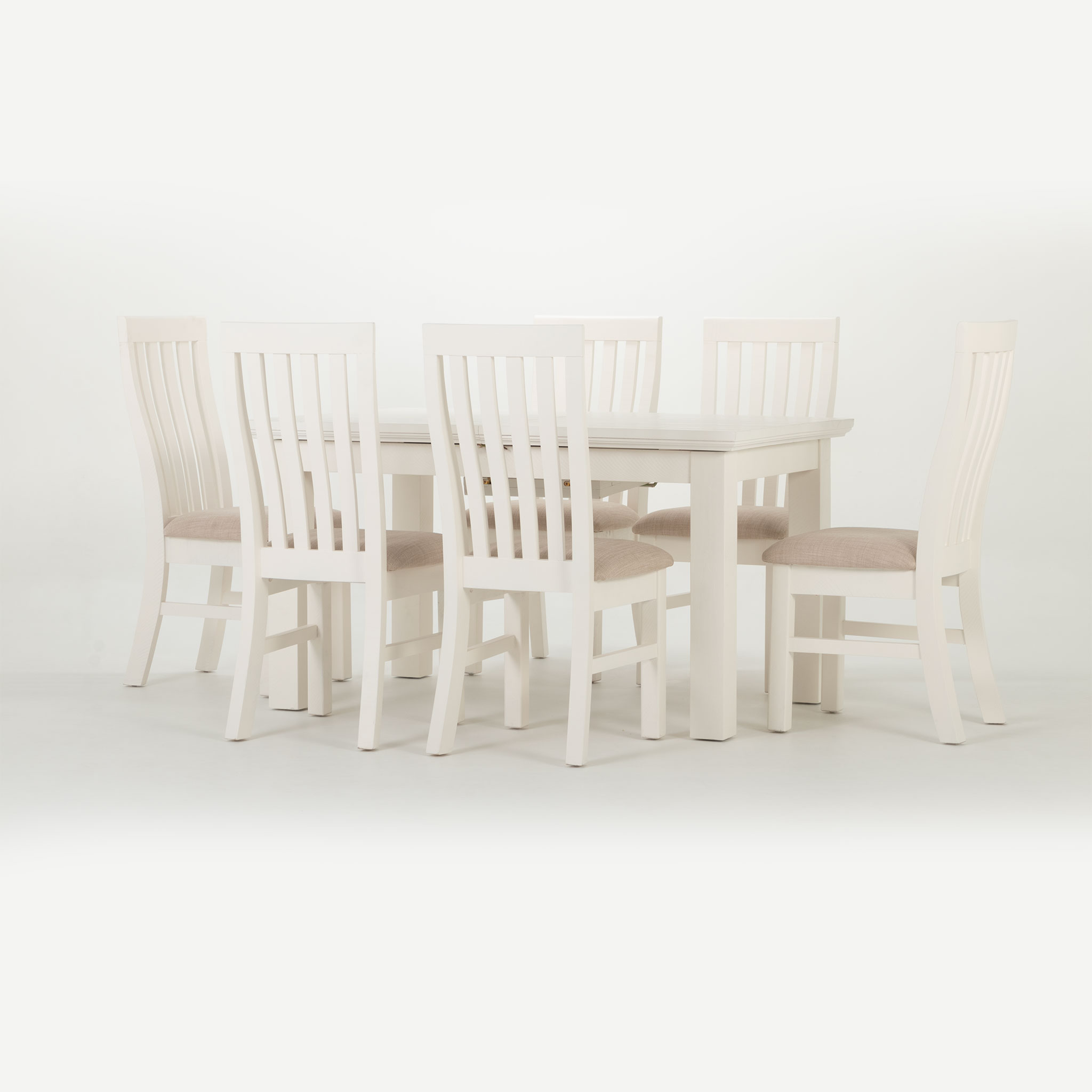 Melve 7 Piece Dining Set - W140/180, White