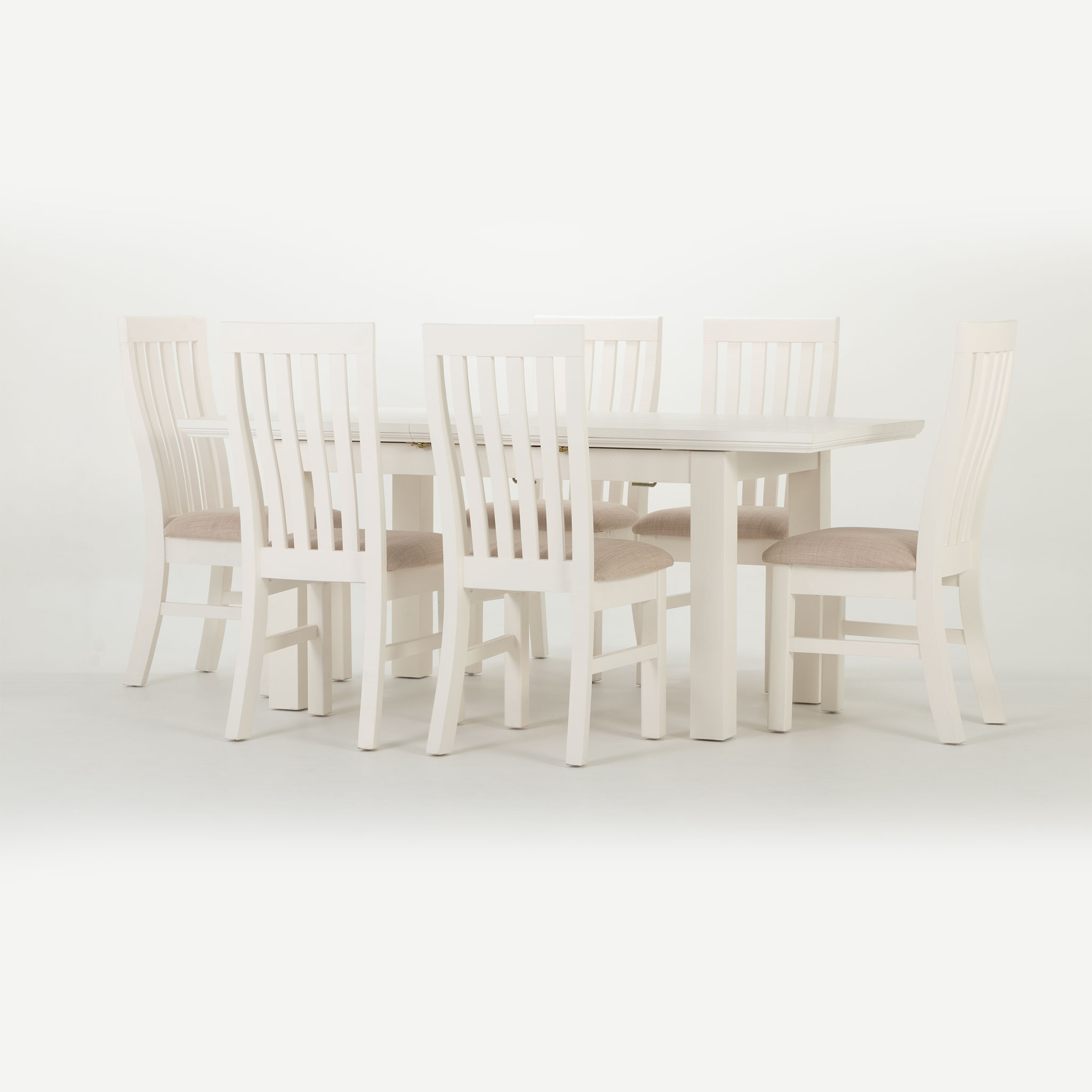 Melve 7 Piece Dining Set - W140/180, White