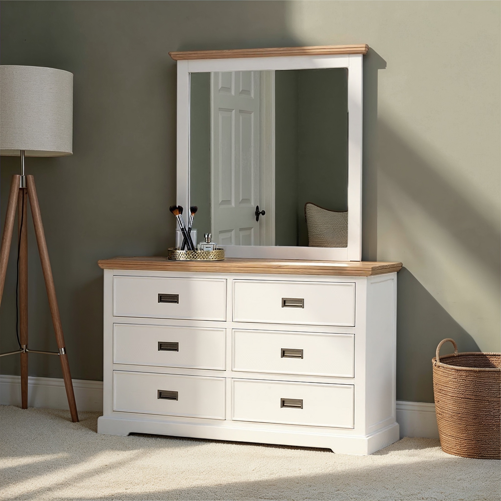 Melve Lowboy & Dresser Mirror