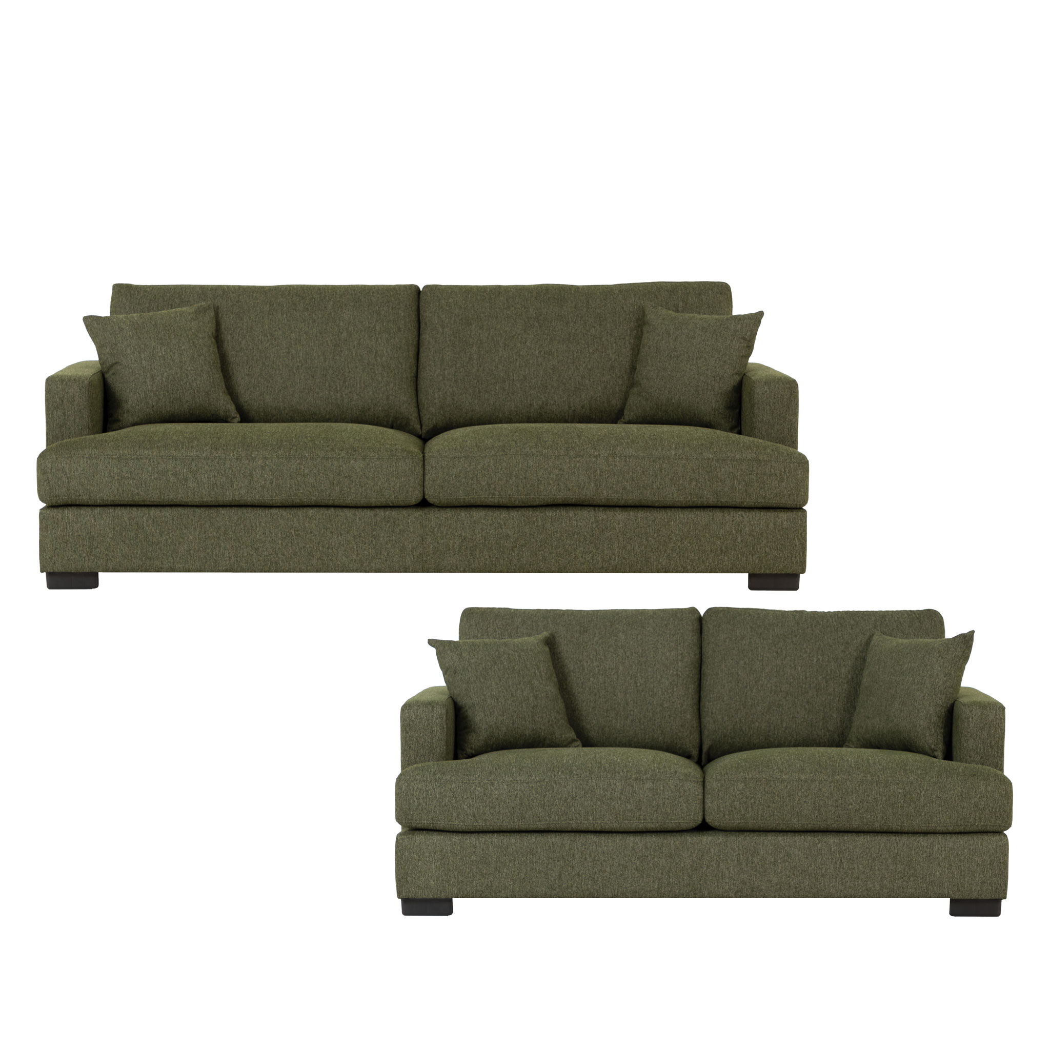 Milana 3 Seater + 2 Seater, Green