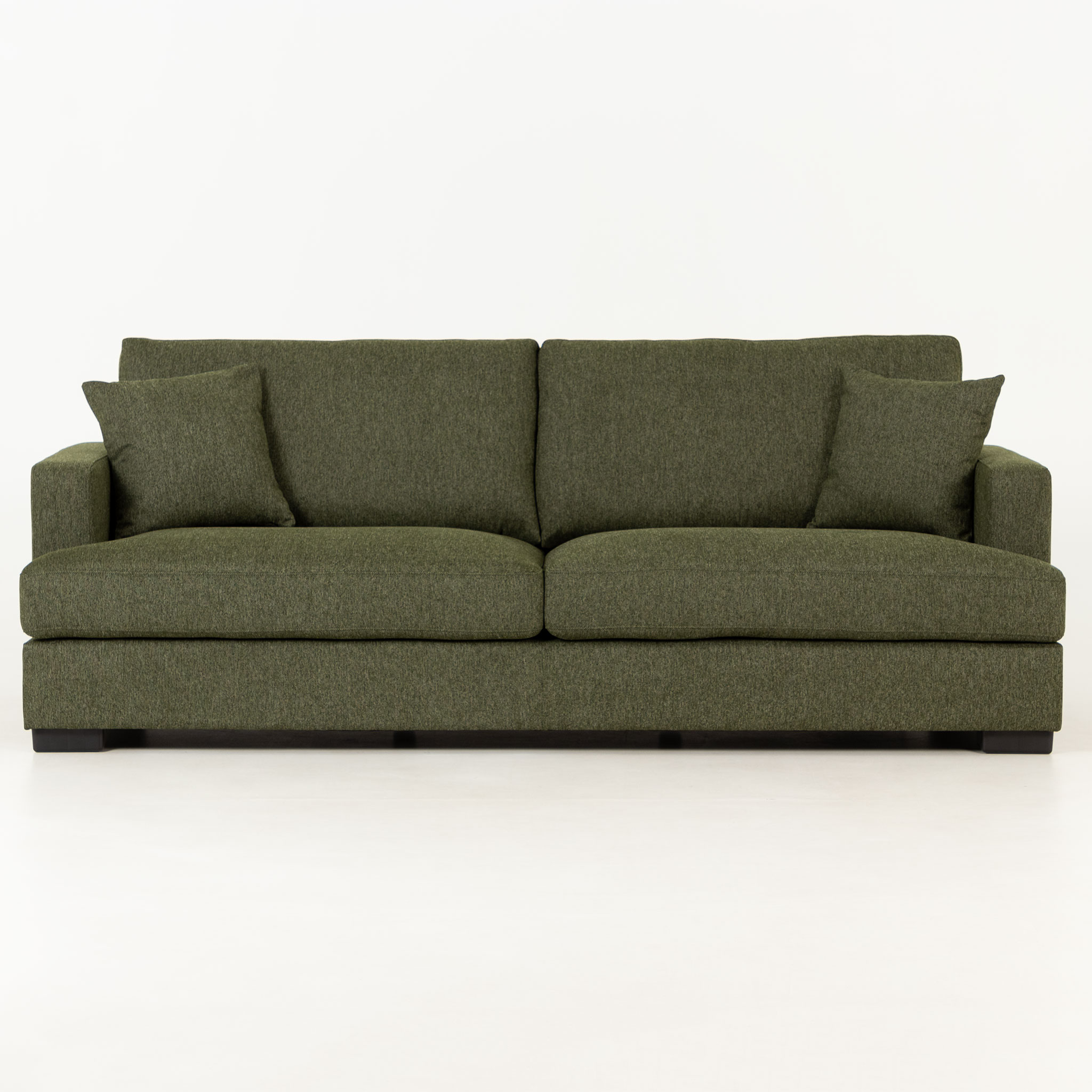 Milana 3 Seater + Ottoman, Green