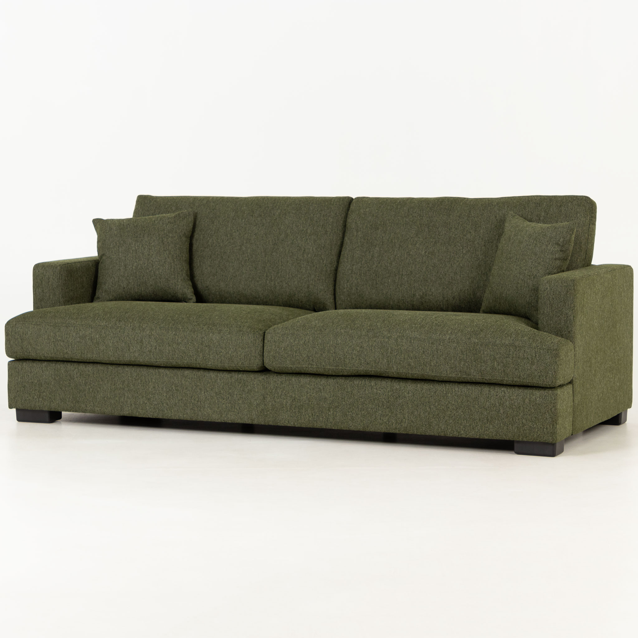 Milana 3 Seater + Ottoman, Green