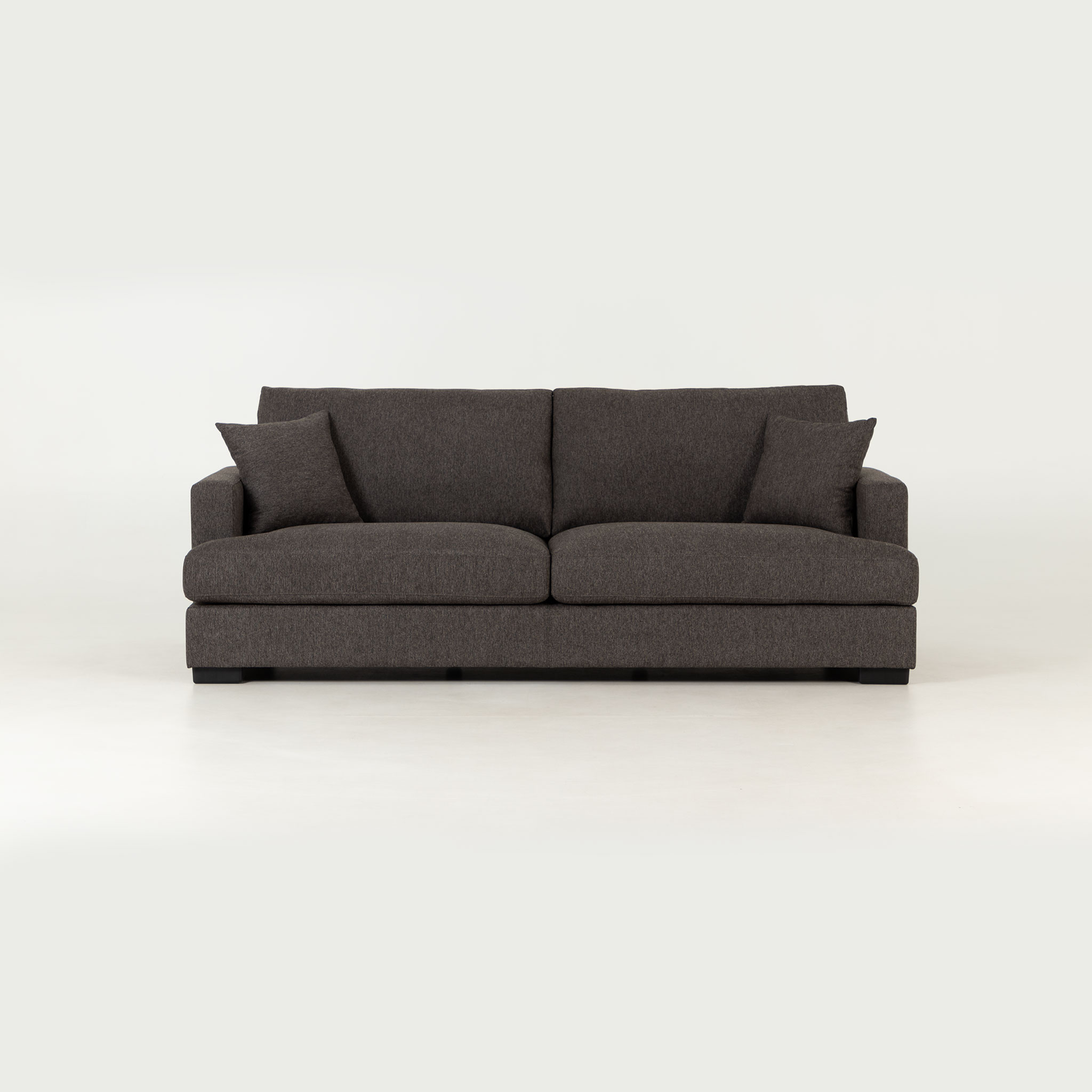 Milana 3 Seater + Ottoman, Charcoal