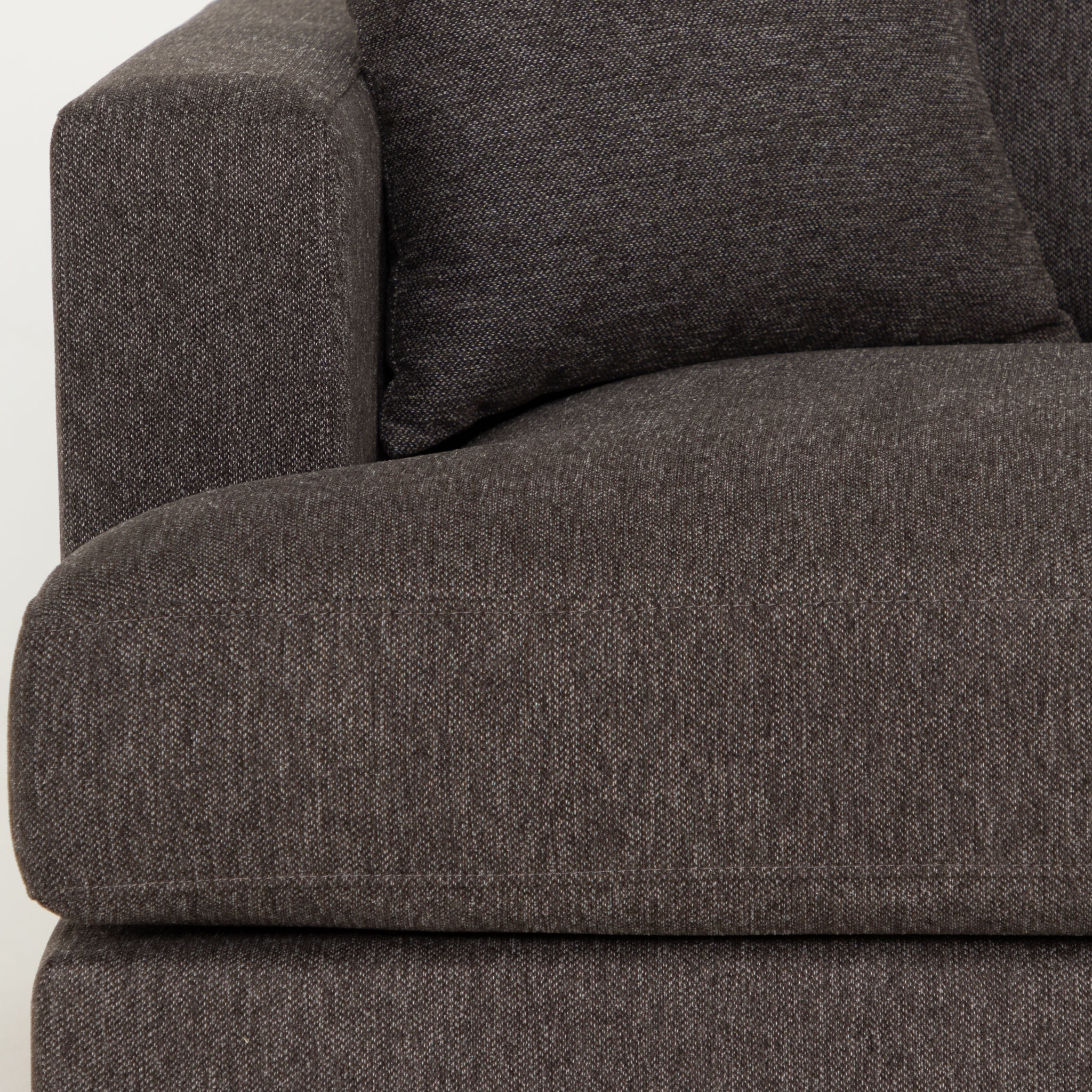 Milana 3 Seater + Ottoman, Charcoal