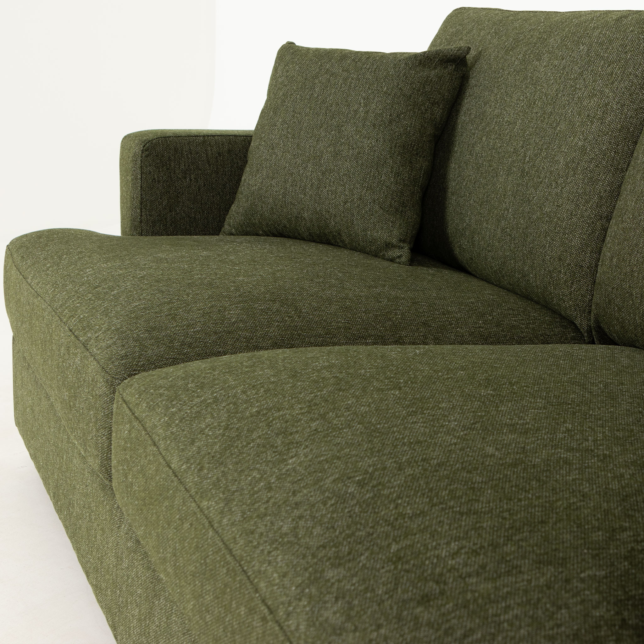 Milana 2 Seater + Ottoman, Green