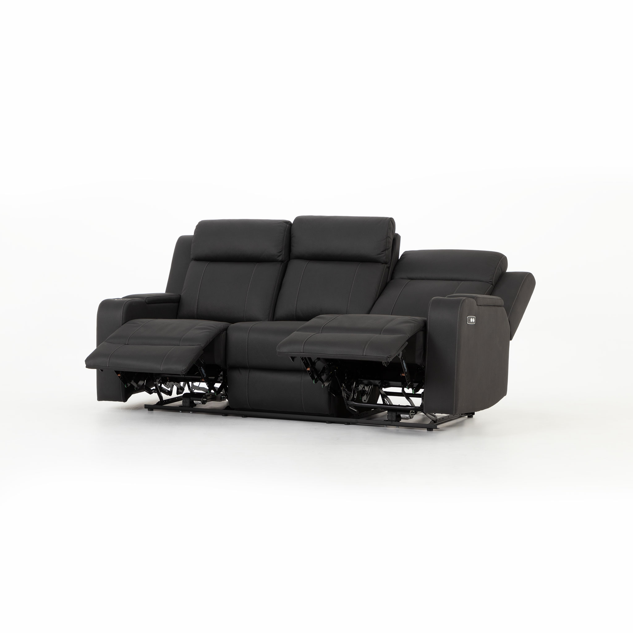 Nico 3 Seater Recliner + 2 Seater Recliner, Charcoal