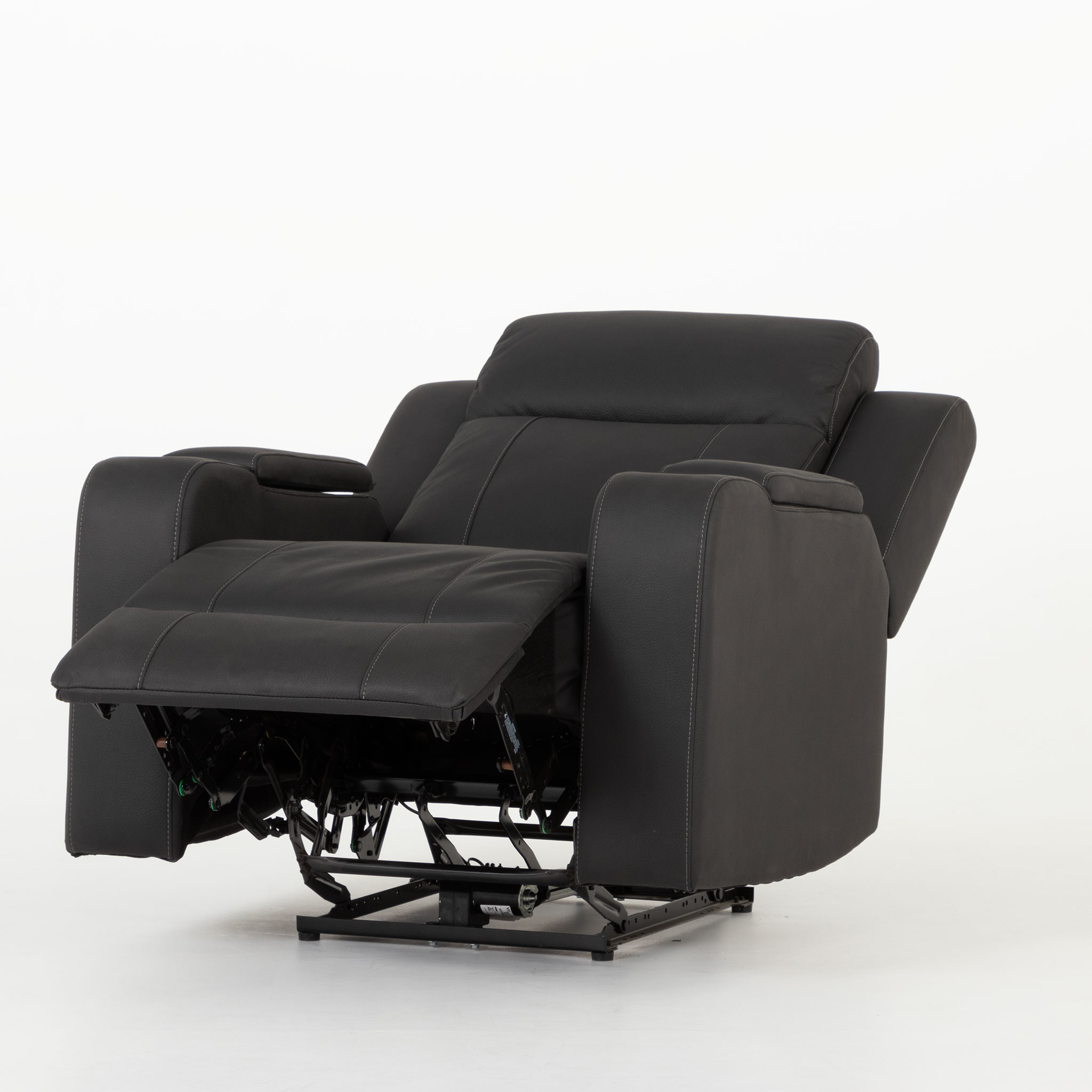 Nico 3 Seater Recliner + 2 Recliner Chairs, Charcoal