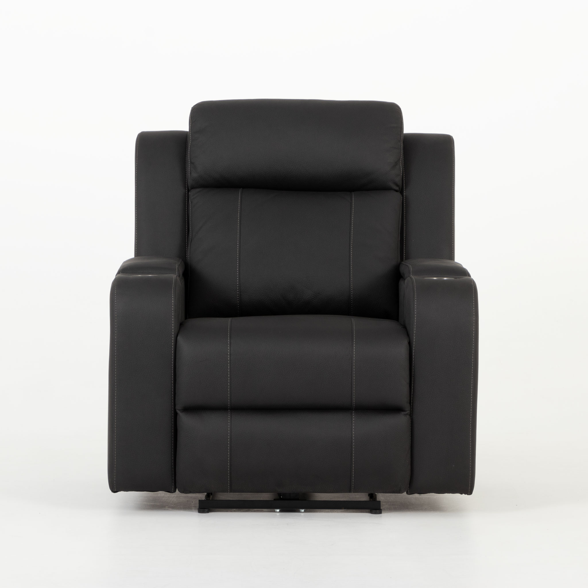 Nico 2 Seater Recliner + 2 Recliner Chairs, Charcoal