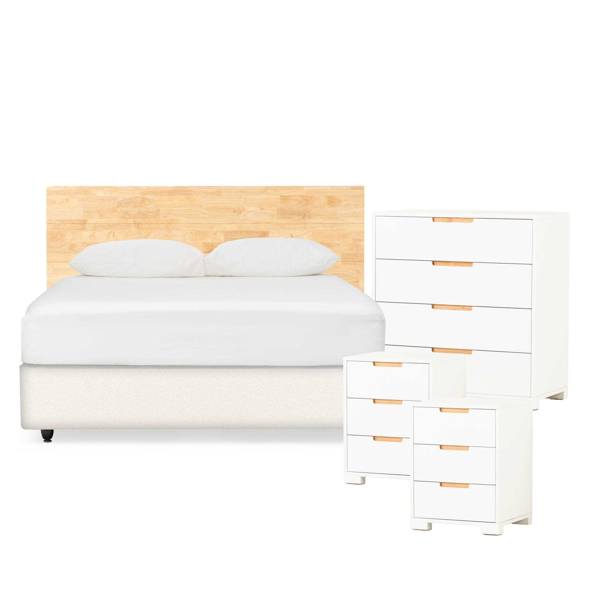 Nova 4 Piece Bedroom Set with Queen / King Headboard