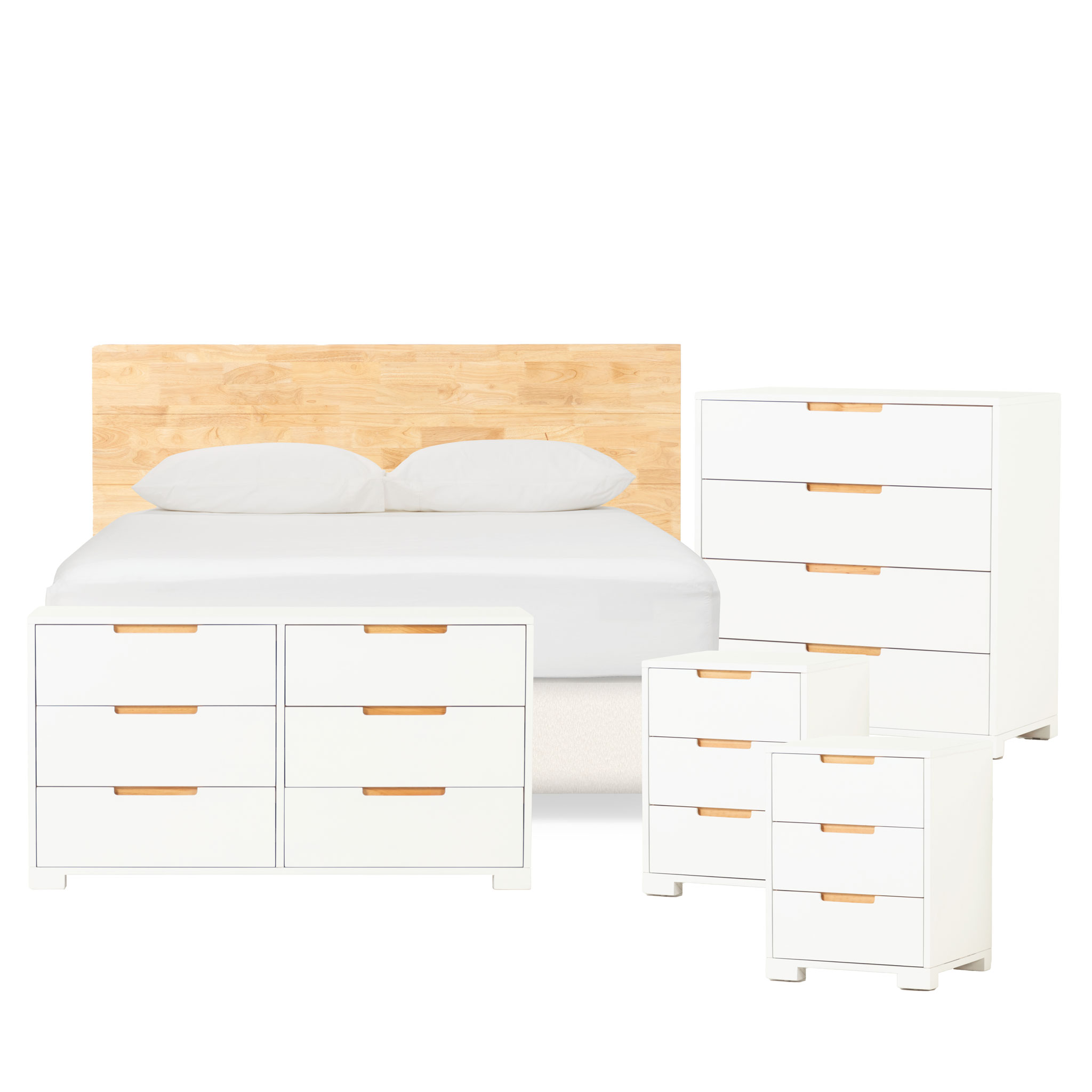 Nova 5 Piece Bedroom Set with Queen / King Headboard