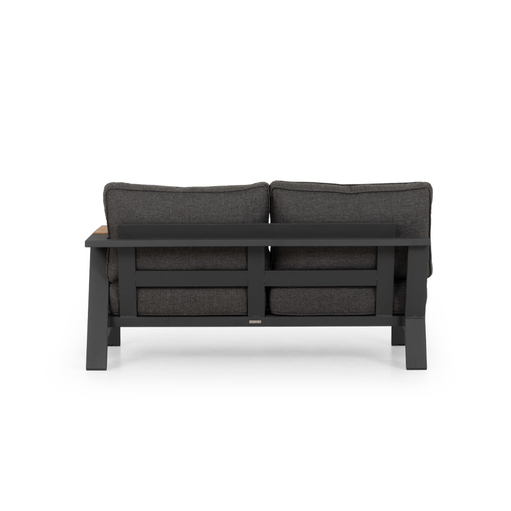 Palau 3 Piece Outdoor Corner Lounge Set, Gunmetal