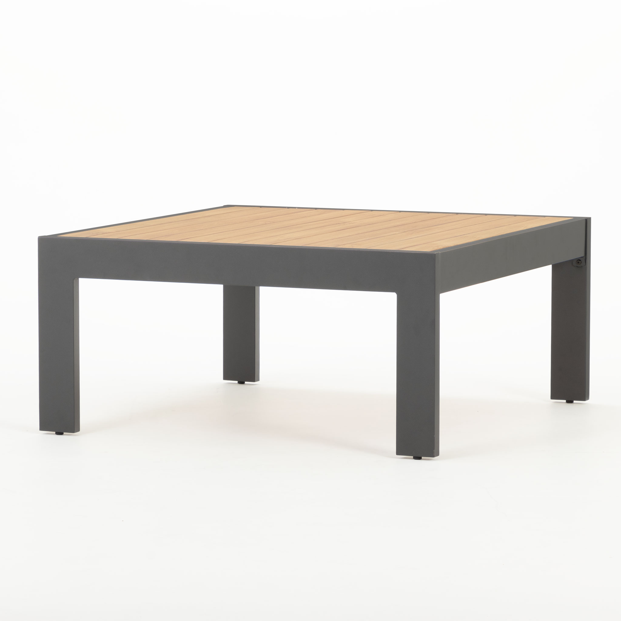 Palamea 3 Piece Outdoor Lounge Set with Coffee Table - W100, Gunmetal