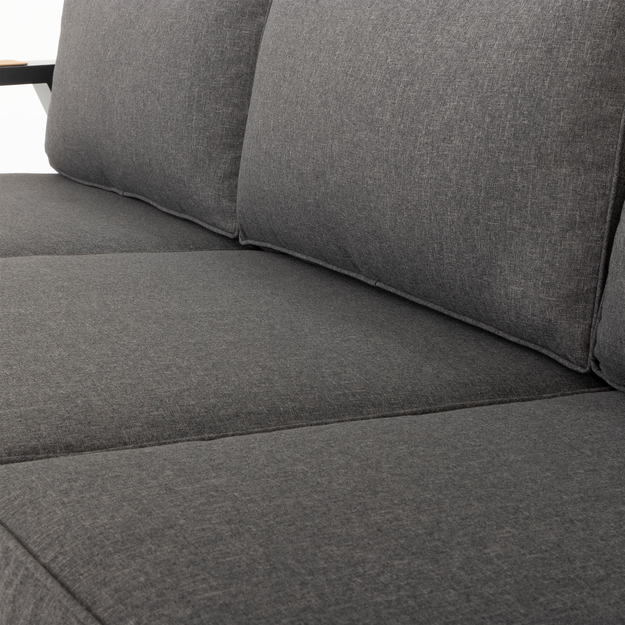Palamea 4 Piece Outdoor Lounge Set with Coffee Table, Gunmetal