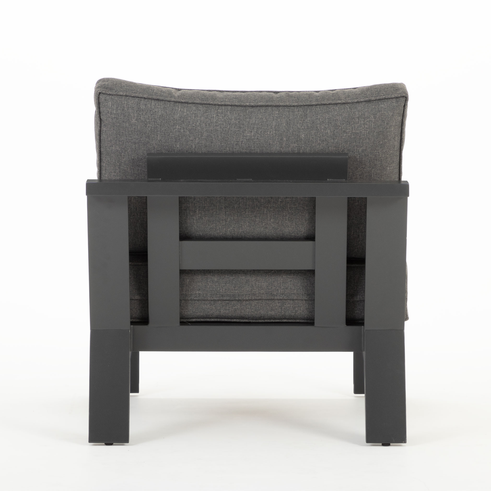Palamea 4 Piece Outdoor Corner Lounge Set, Gunmetal