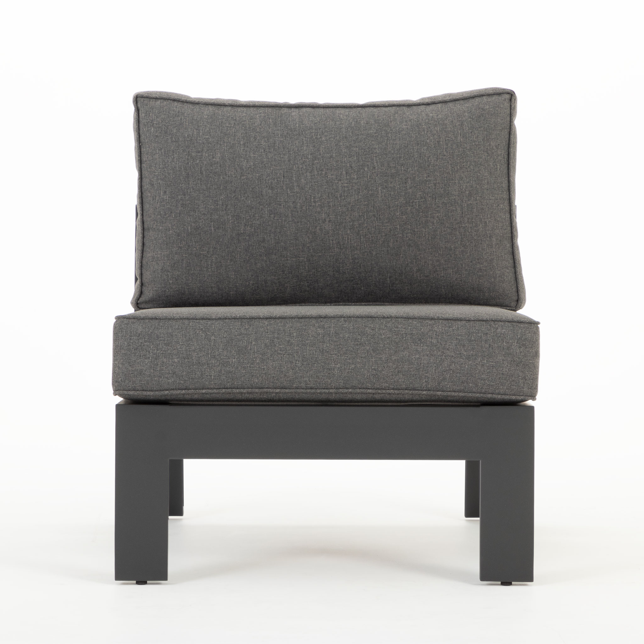 Palamea 5 Piece Outdoor Corner Lounge Set With Coffee Table, Gunmetal