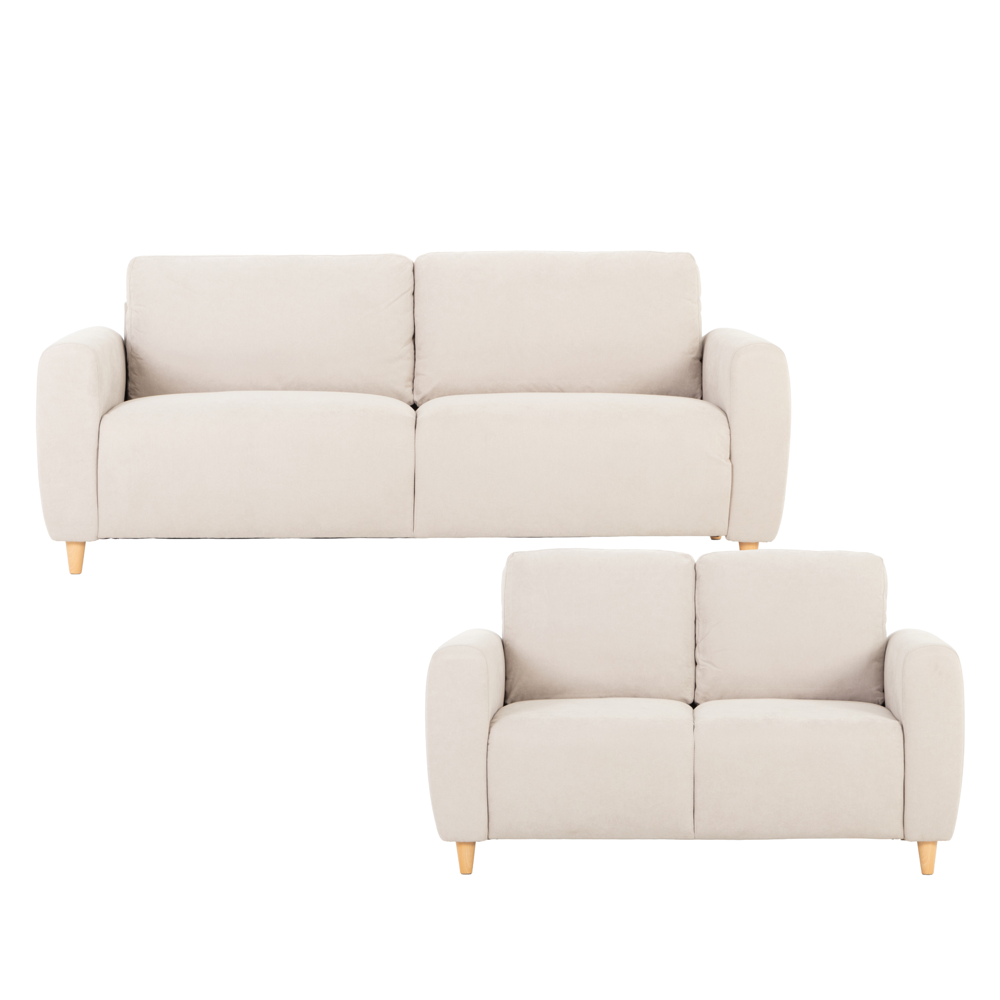 Paloma 3 Seater + 2 Seater Sofa, Beige