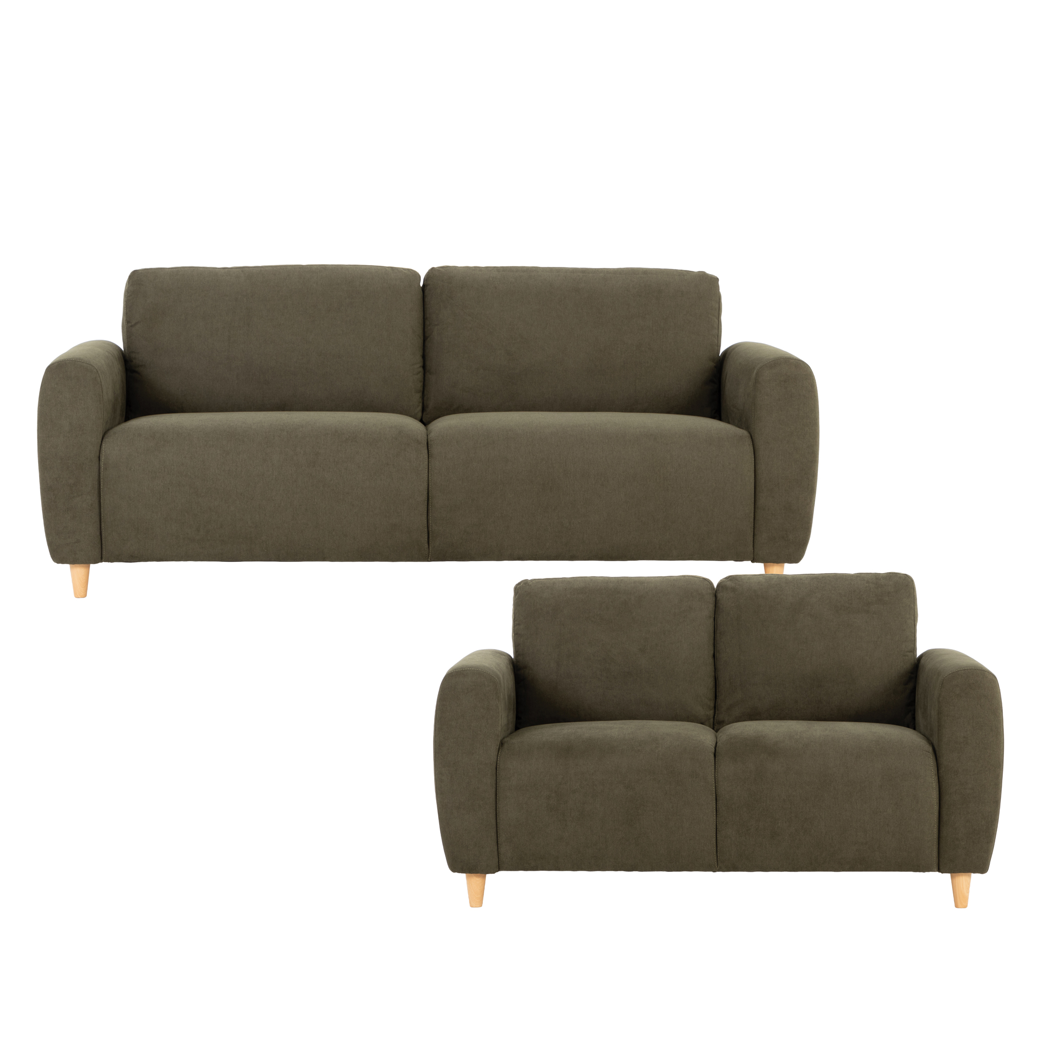 Paloma 3 Seater + 2 Seater Sofa, Green