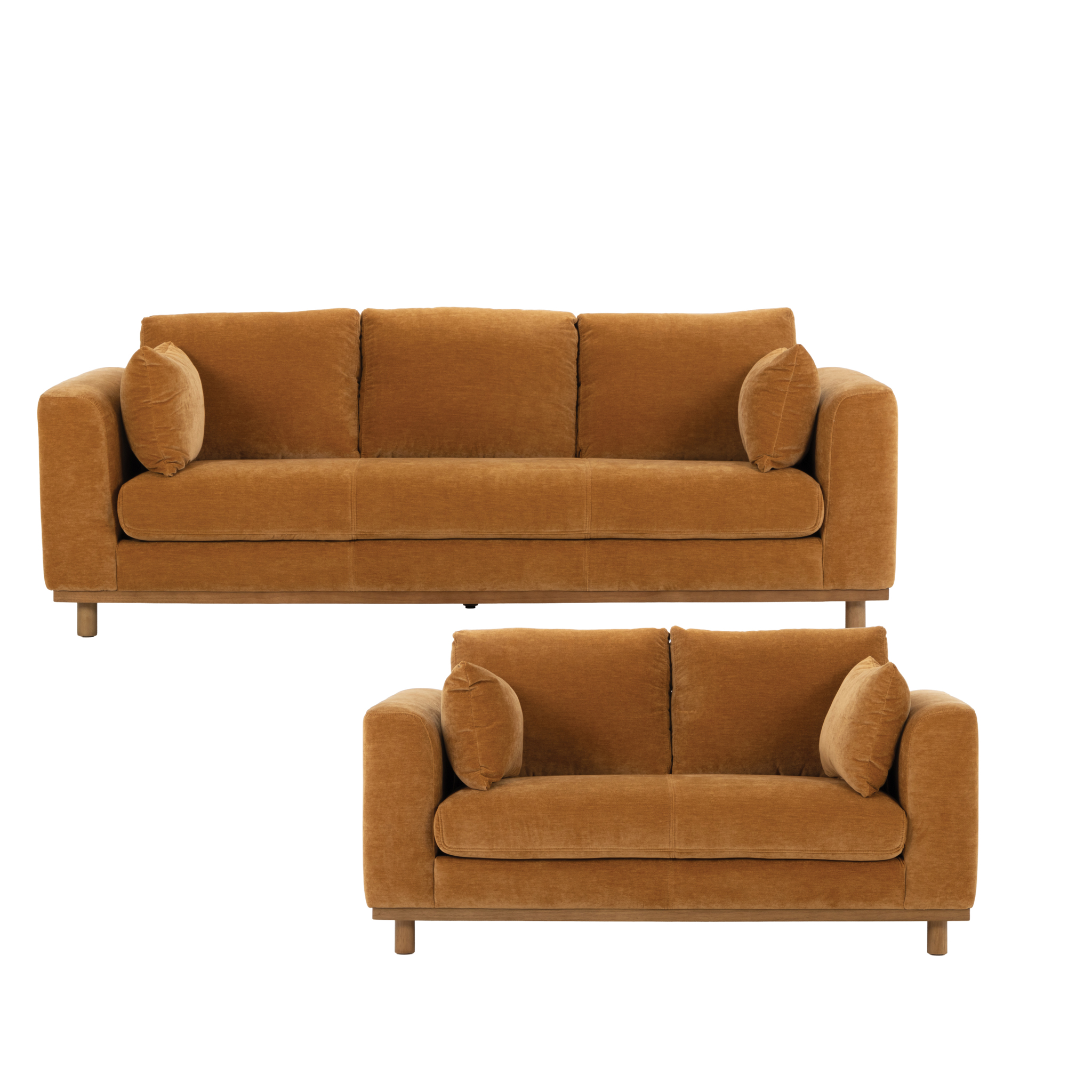 Portia 3 Seater + 2 Seater, Amber
