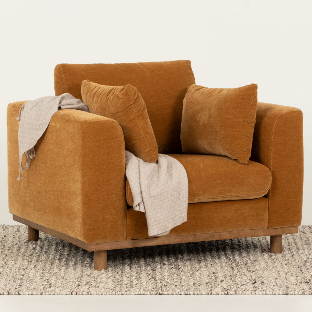 Portia 2 Seater + 2 Chairs, Amber