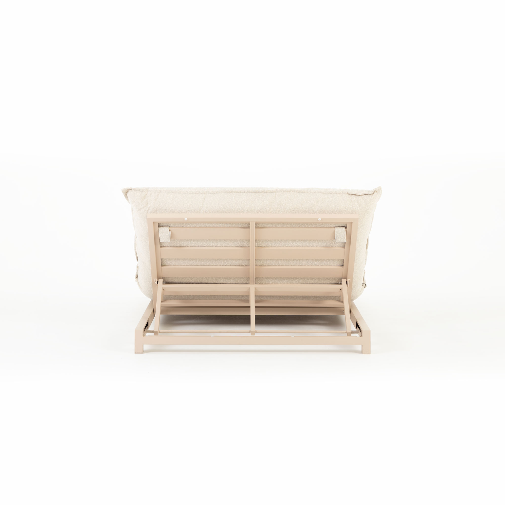 Rhodes Outdoor Daybed With Side Table, Taupe