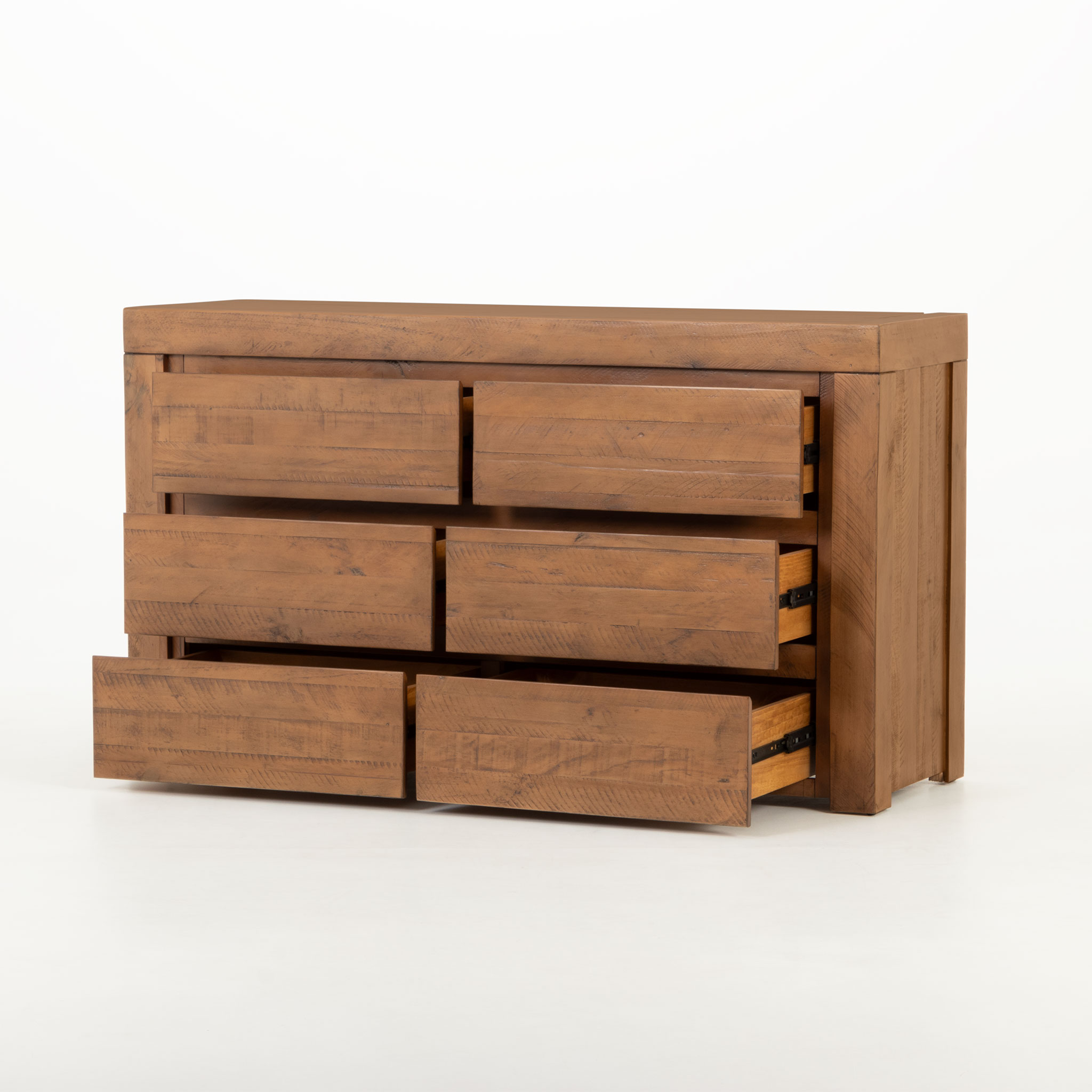 Safin Lowboy & Dresser Mirror, Brown