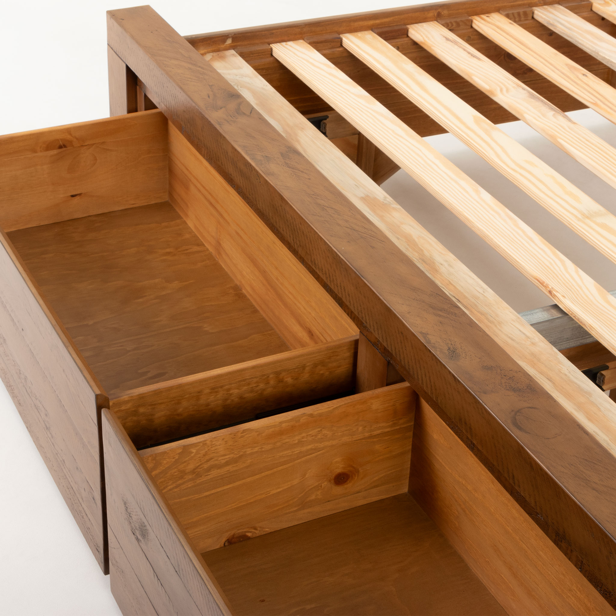 Safin 6 Piece Bedroom Set with Super King Bed Frame, Brown