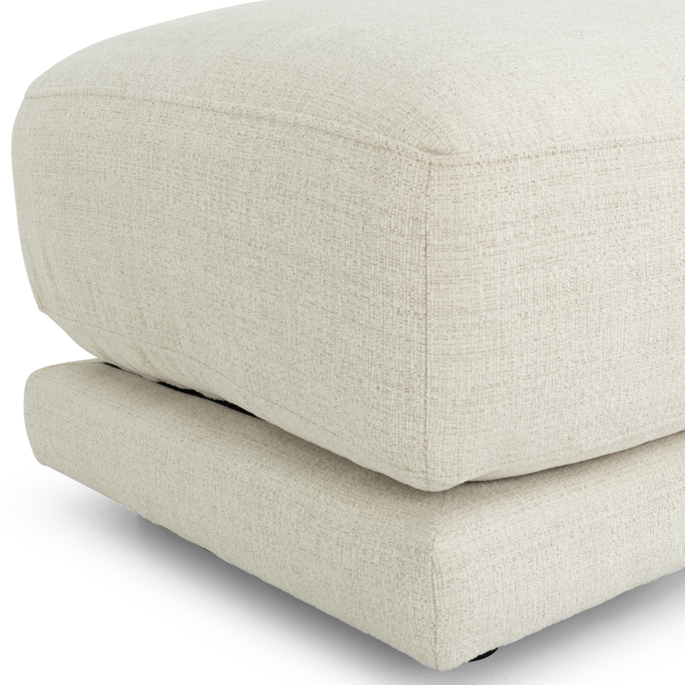 Sorin 3 Seater + Ottoman, Cream